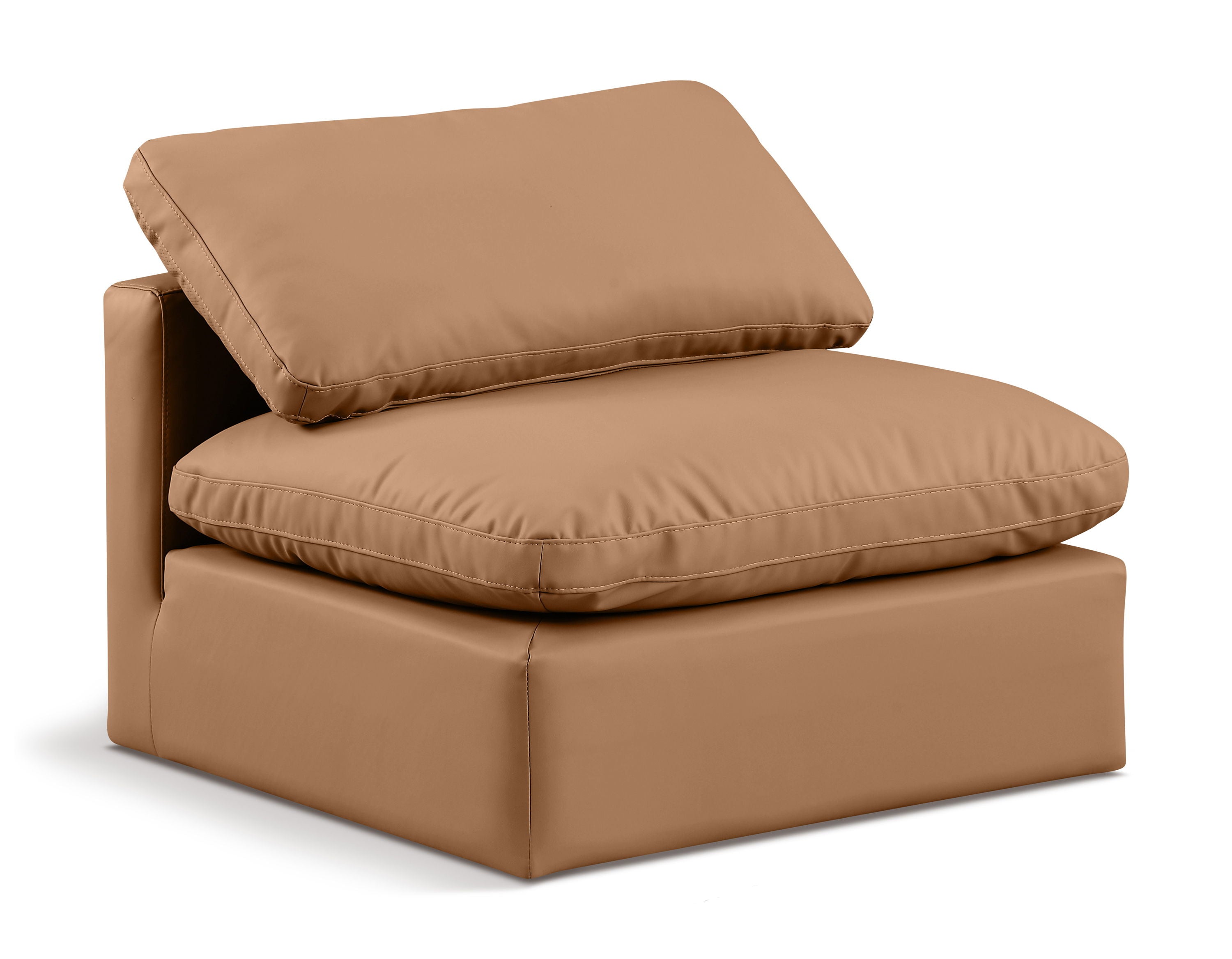 Indulge - Faux Leather Armless Chair