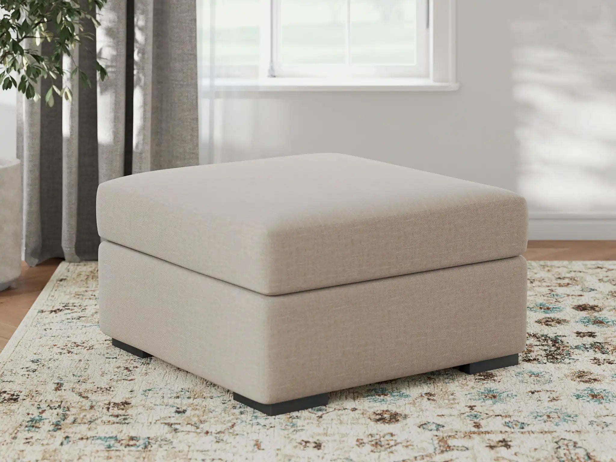 LadyMae - Twill - Oversized Accent Ottoman