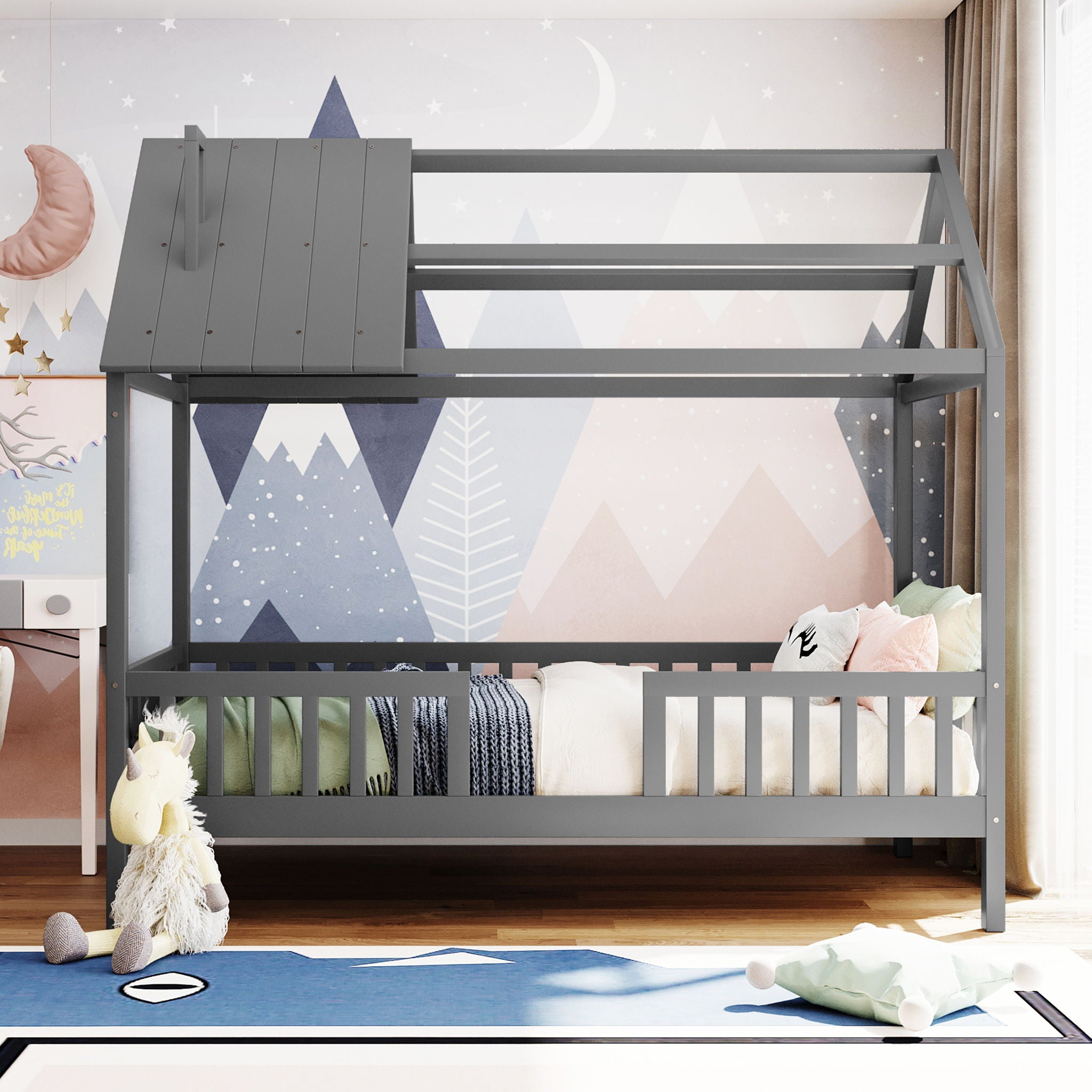 House Bed With Fence