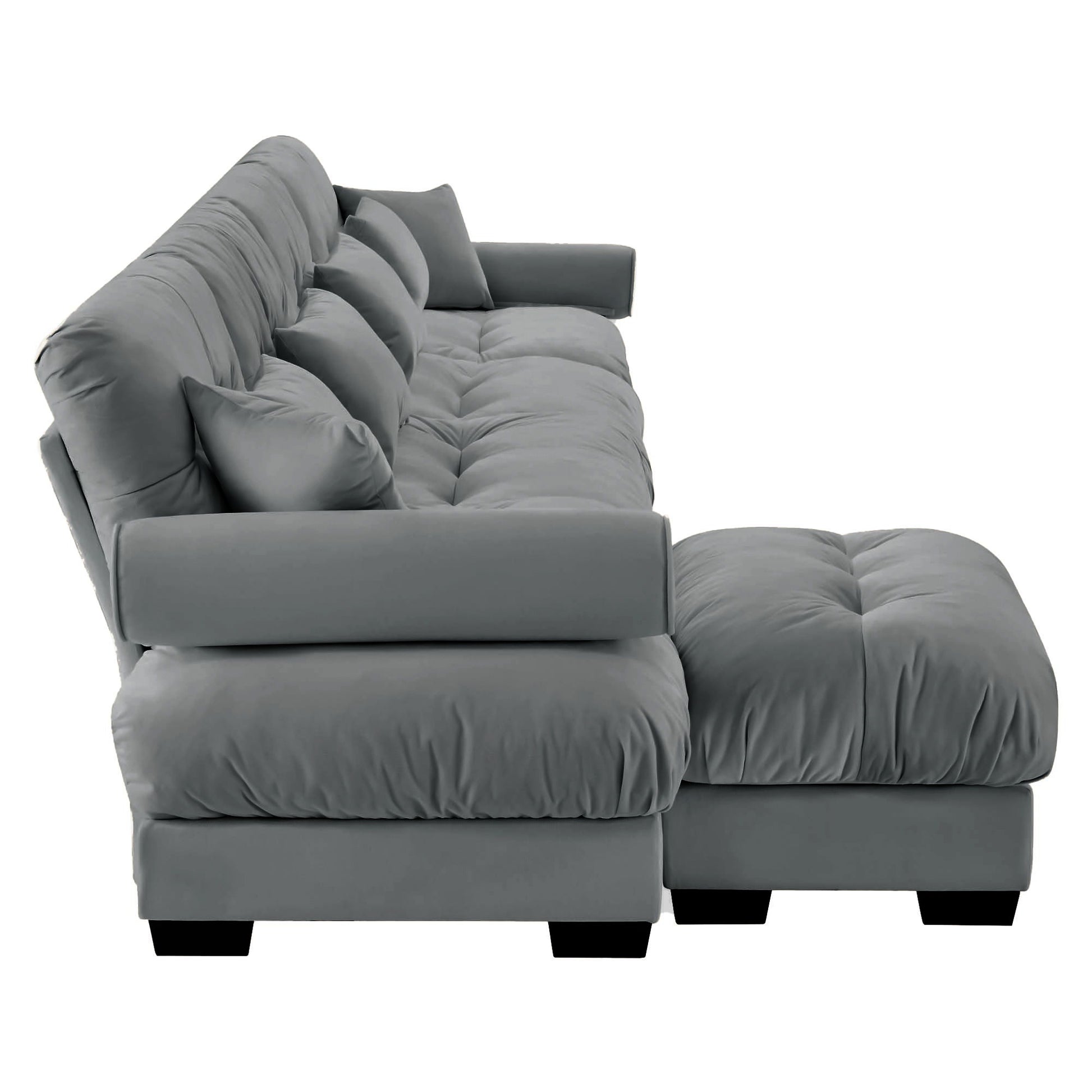 Super Comfort Oversized Modular Sectional Sofa With Movable Ottoman - Best Buy Furniture