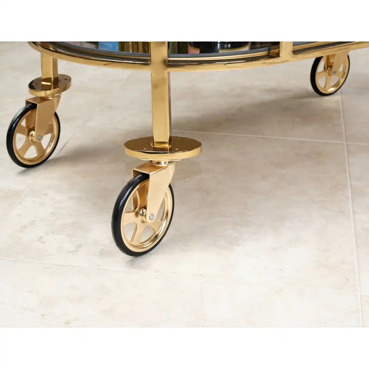 Savannah Breeze - Bar Cart - Bright Gold