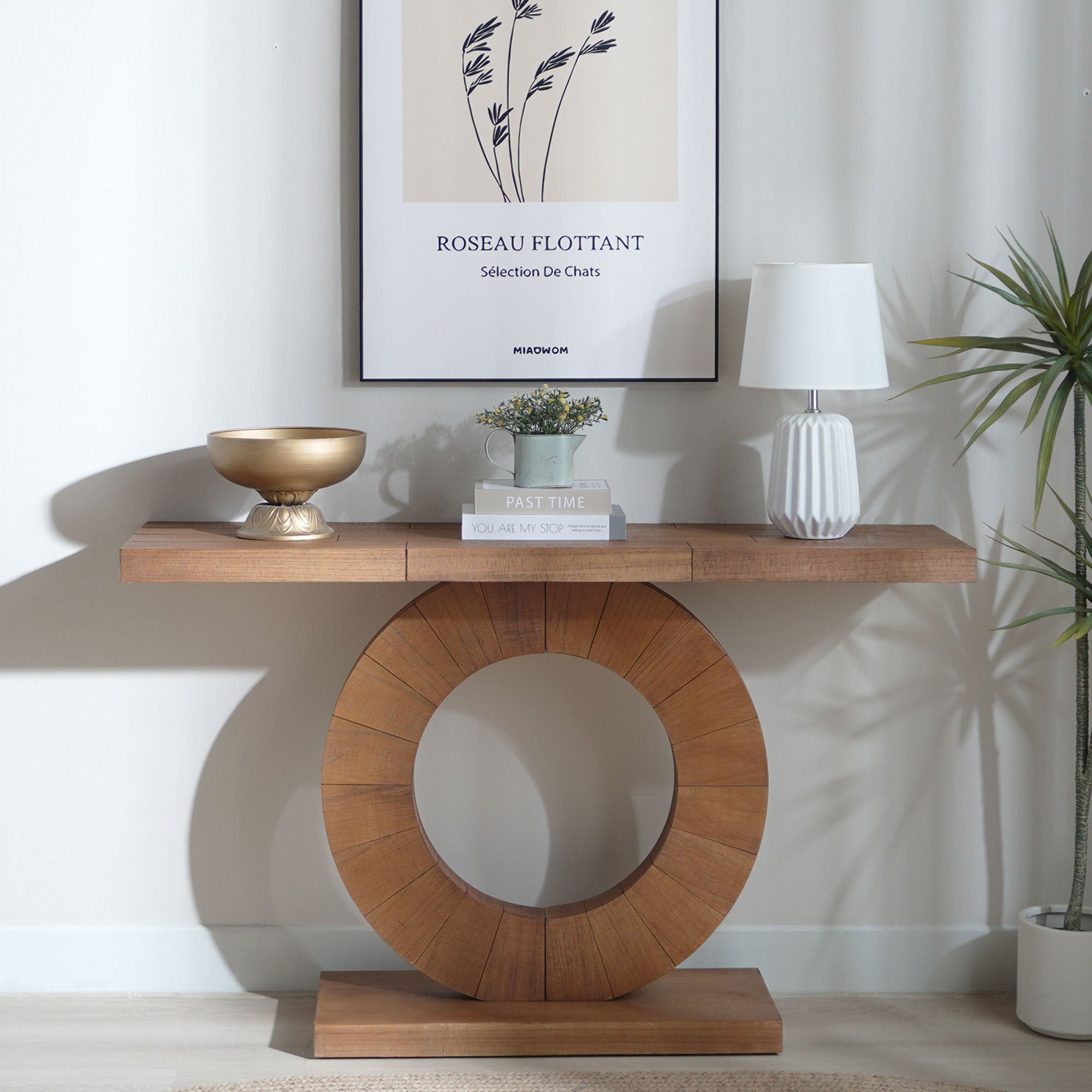 Contemporary Circular Console Table
