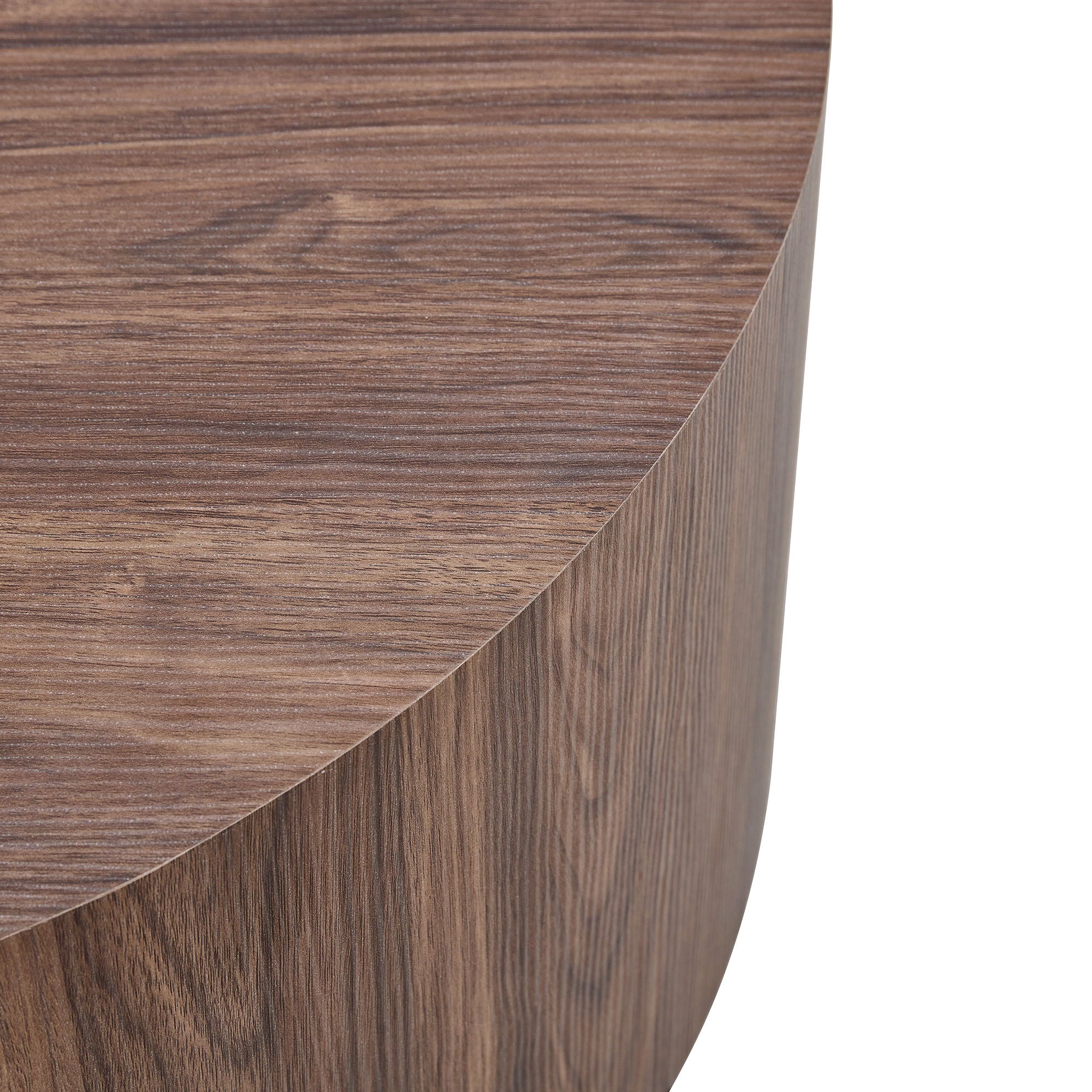 Cylindrical Coffee Table With Material For Living Room