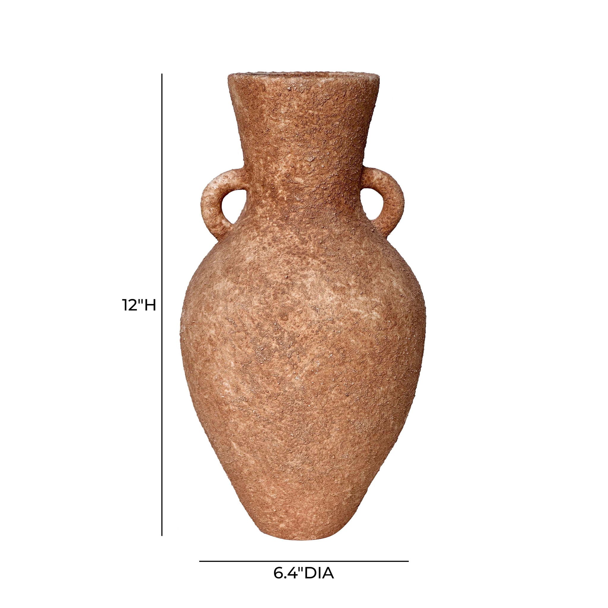 Earthenware - Roman Vase With Handles - Terracotta