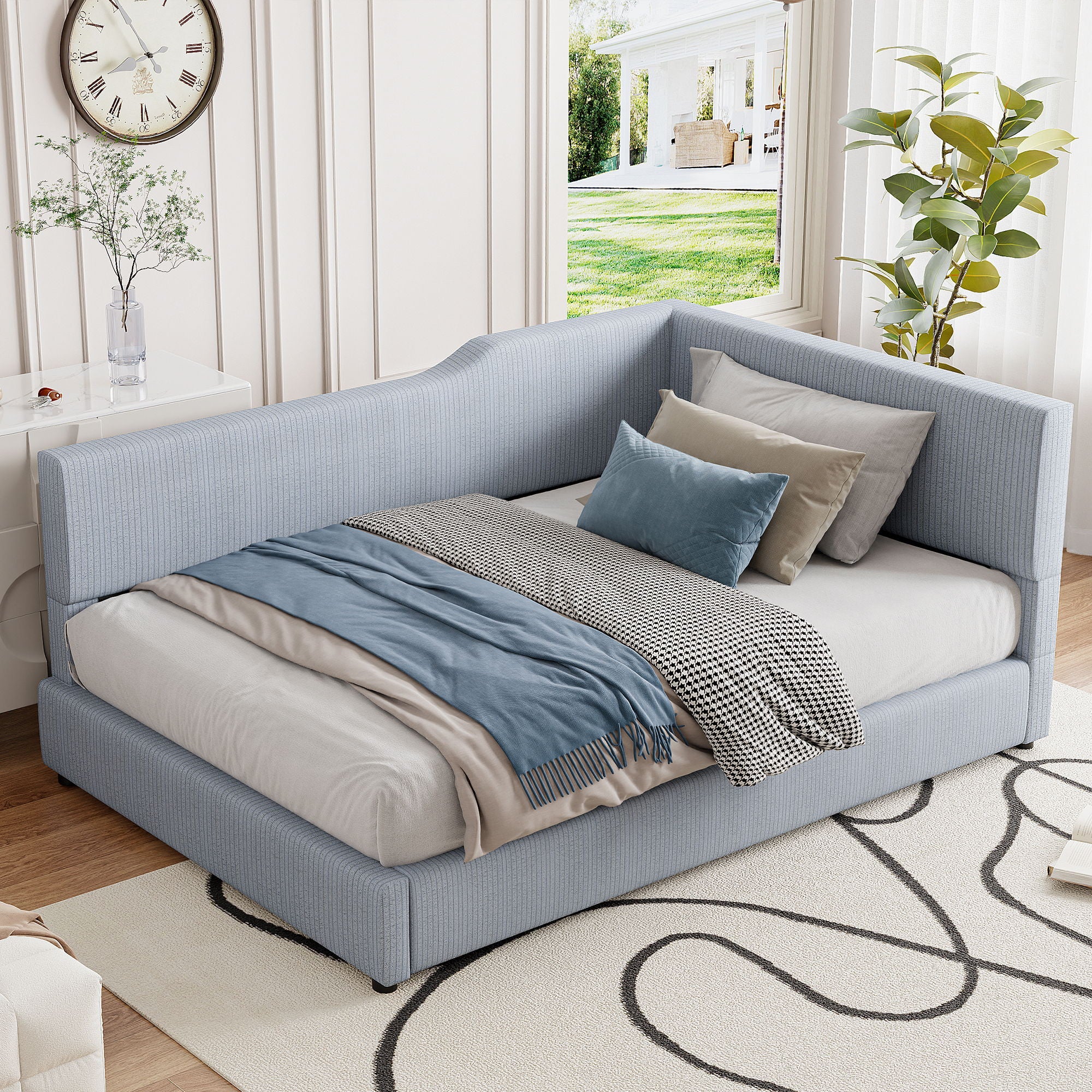 L Shaped Upholstered Daybed