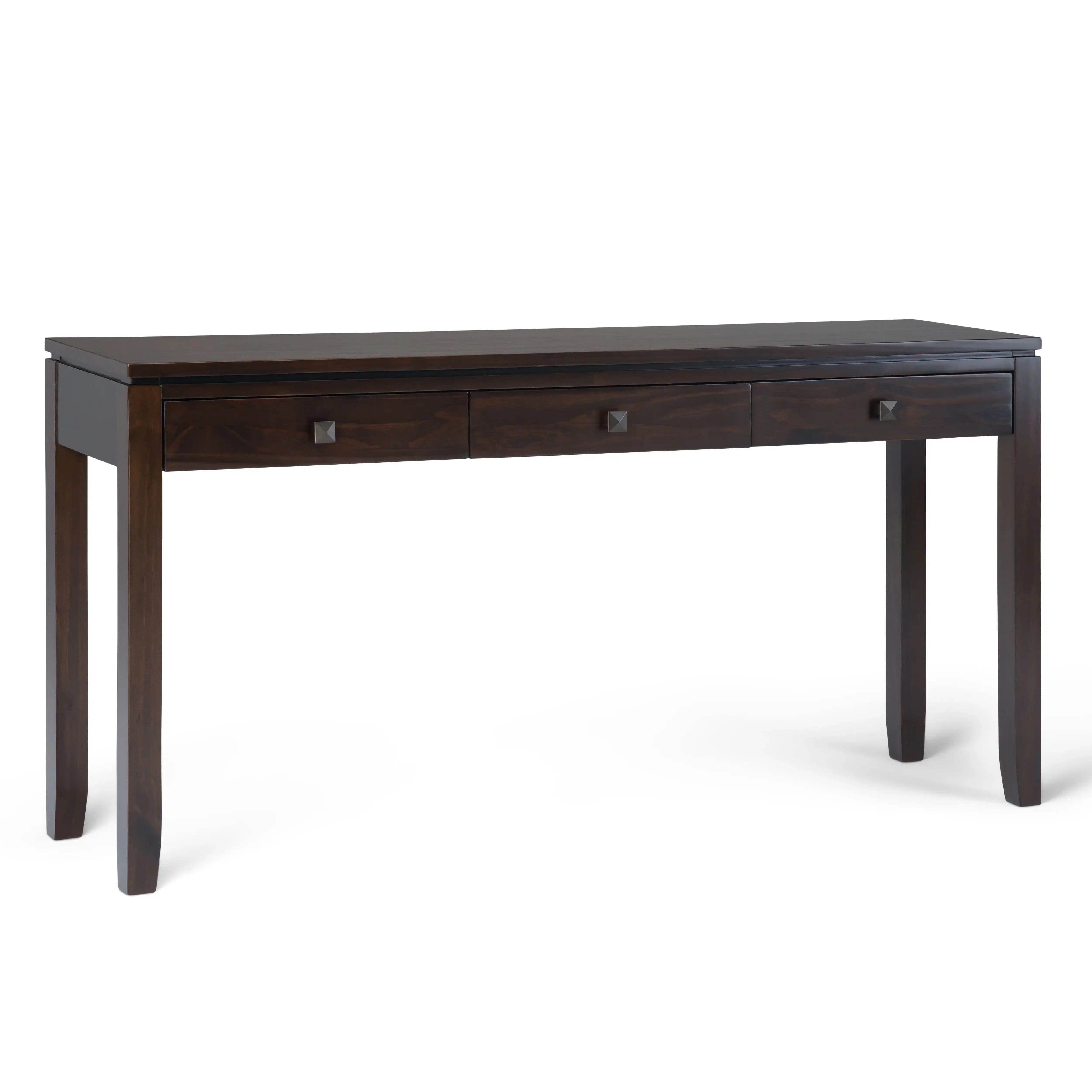 Cosmopolitan - Wide Console Sofa Table - Mahogany Brown - Best Buy Furniture