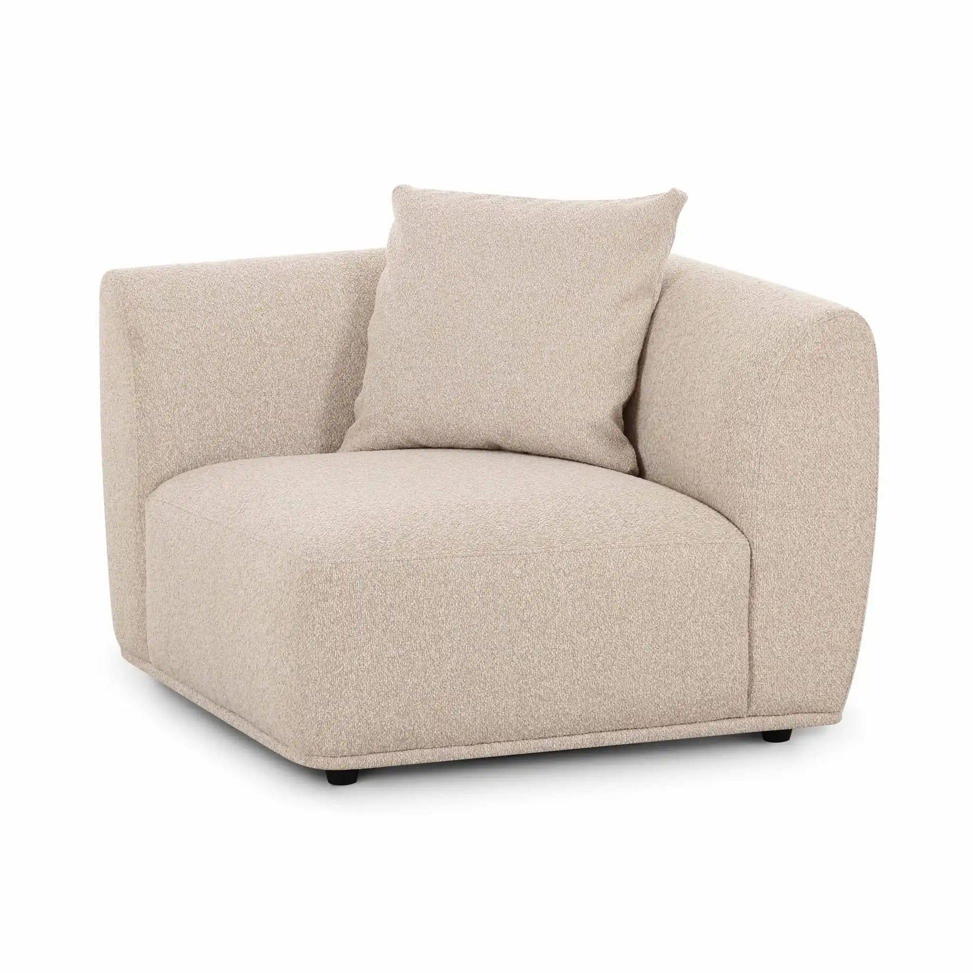 Sylvie - Corner Chair - Cream - Best Buy Furniture