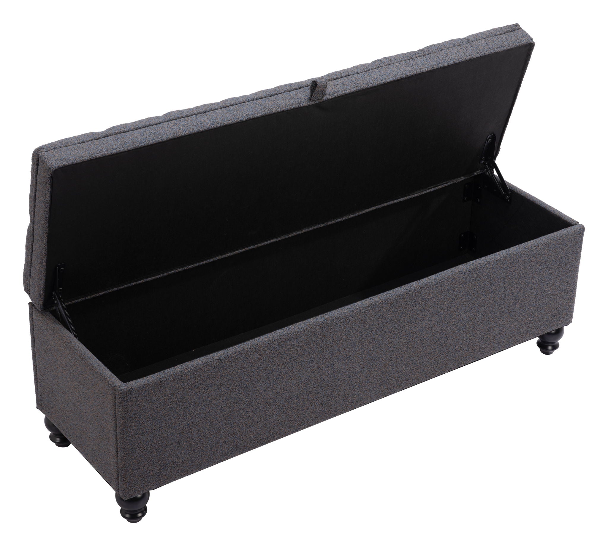 Halifax - Storage Bench - Gravel Gray