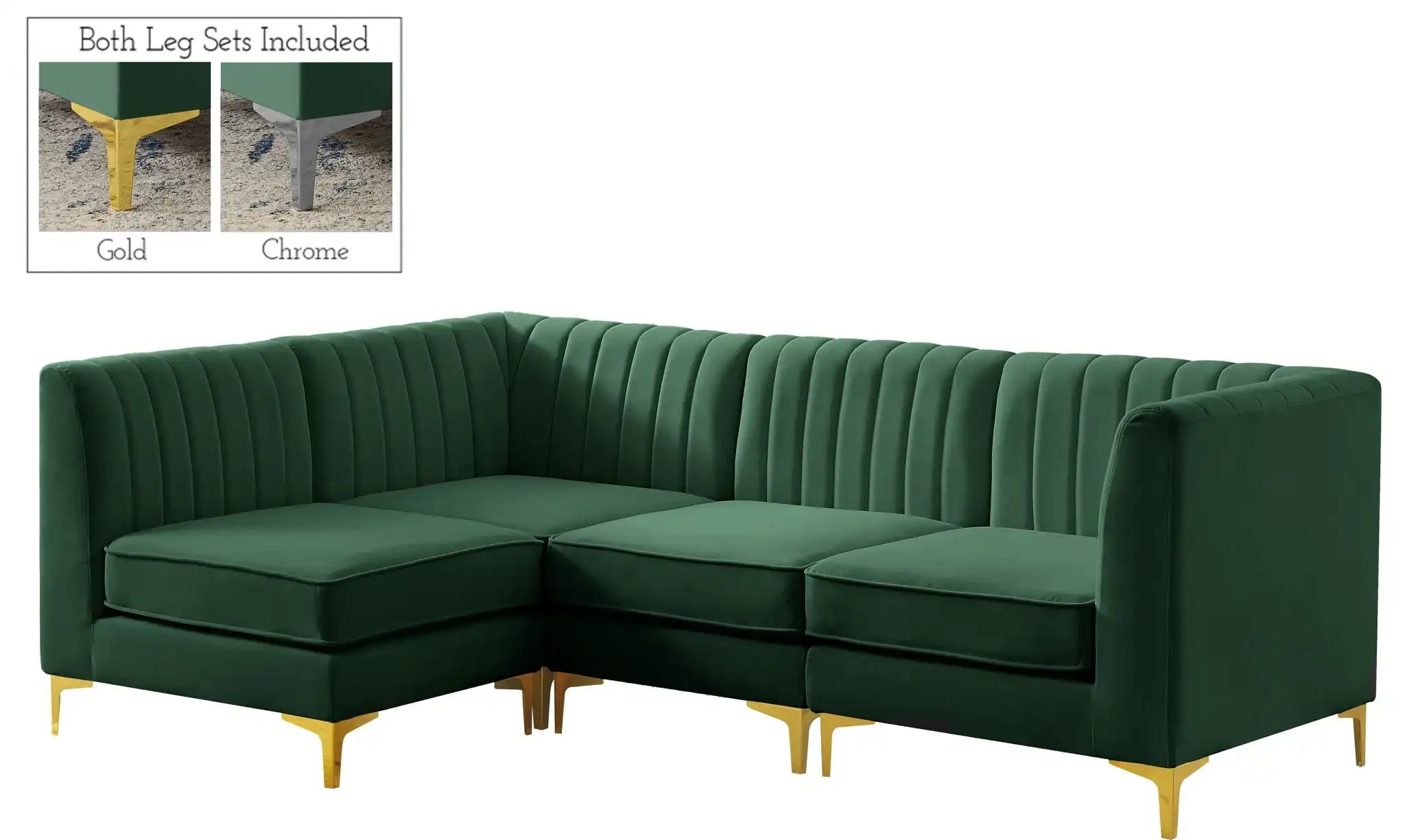 Alina - 4 Piece Modular L-Shaped Sectional