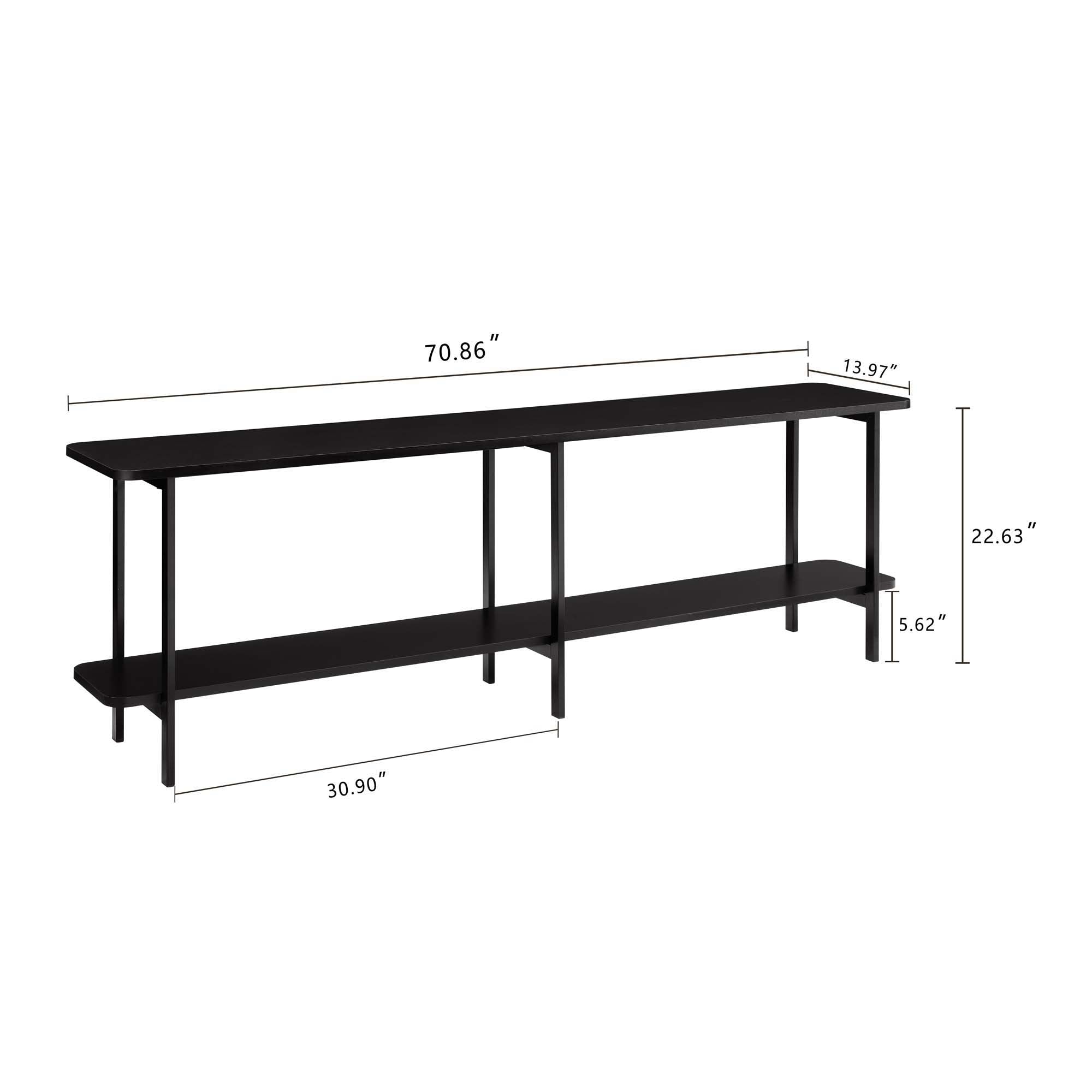 Celine - 2 Shelf Console Table