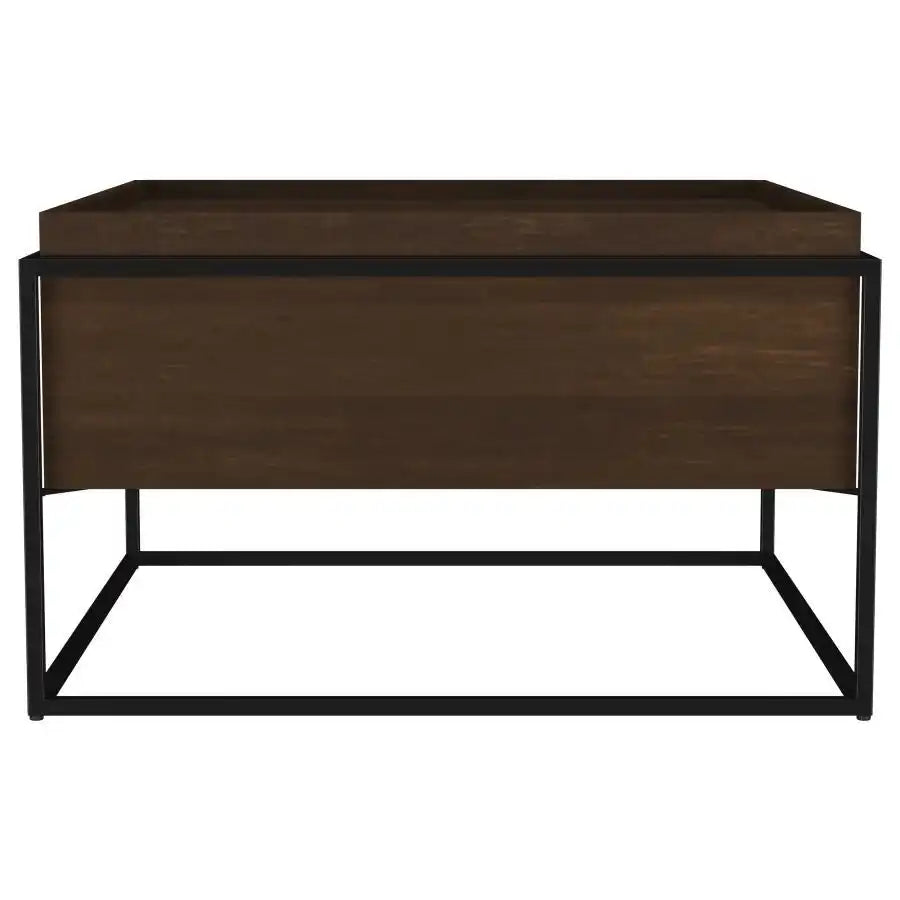 Fulton - Square - Mango Wood Coffee Table - Dark Brown