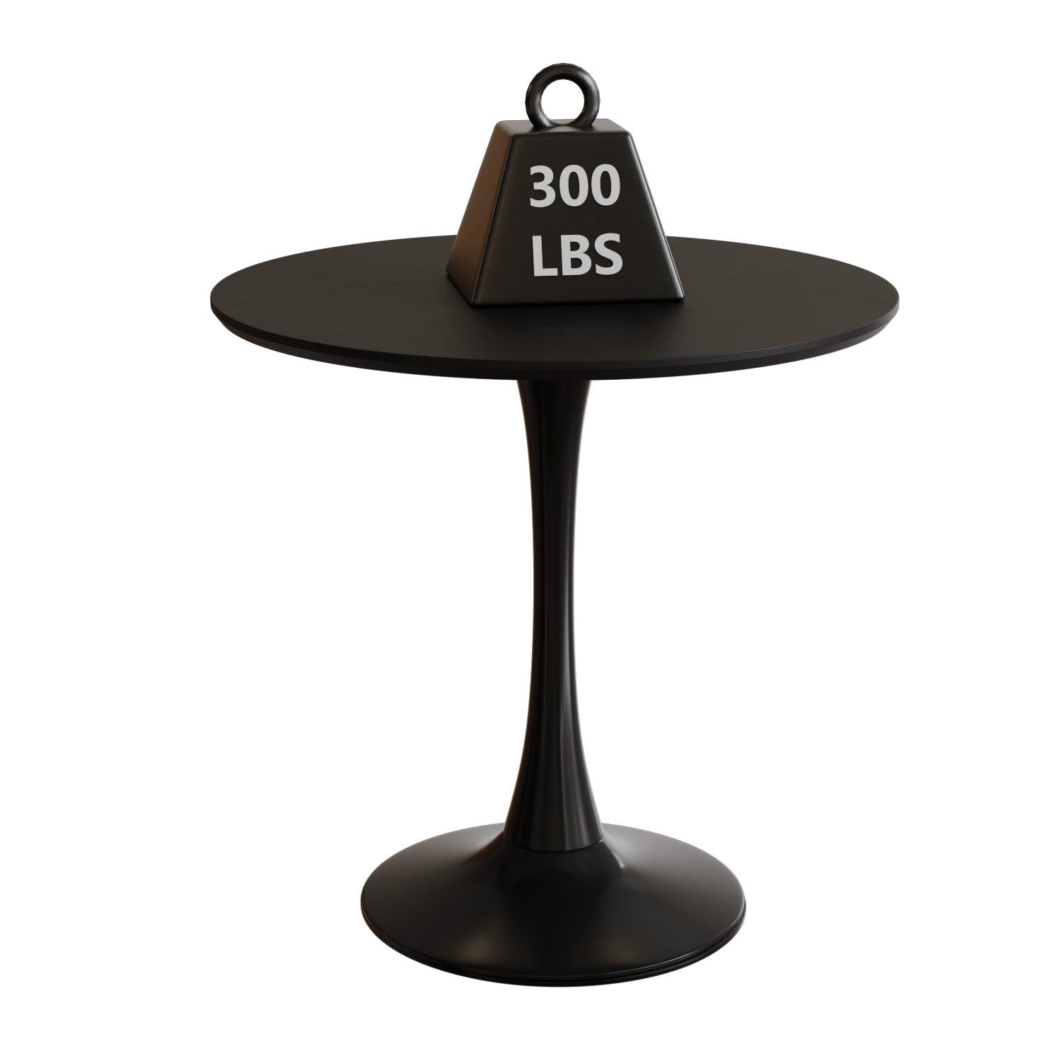 Mid Century Modern Round Dining Table With Top & Pedestal Base