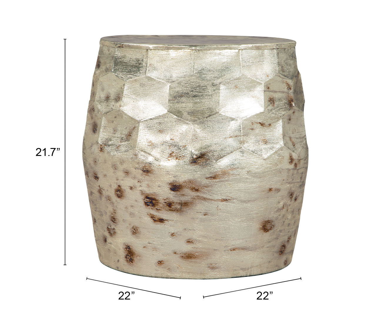 Pam - Side Table - Antique Beige