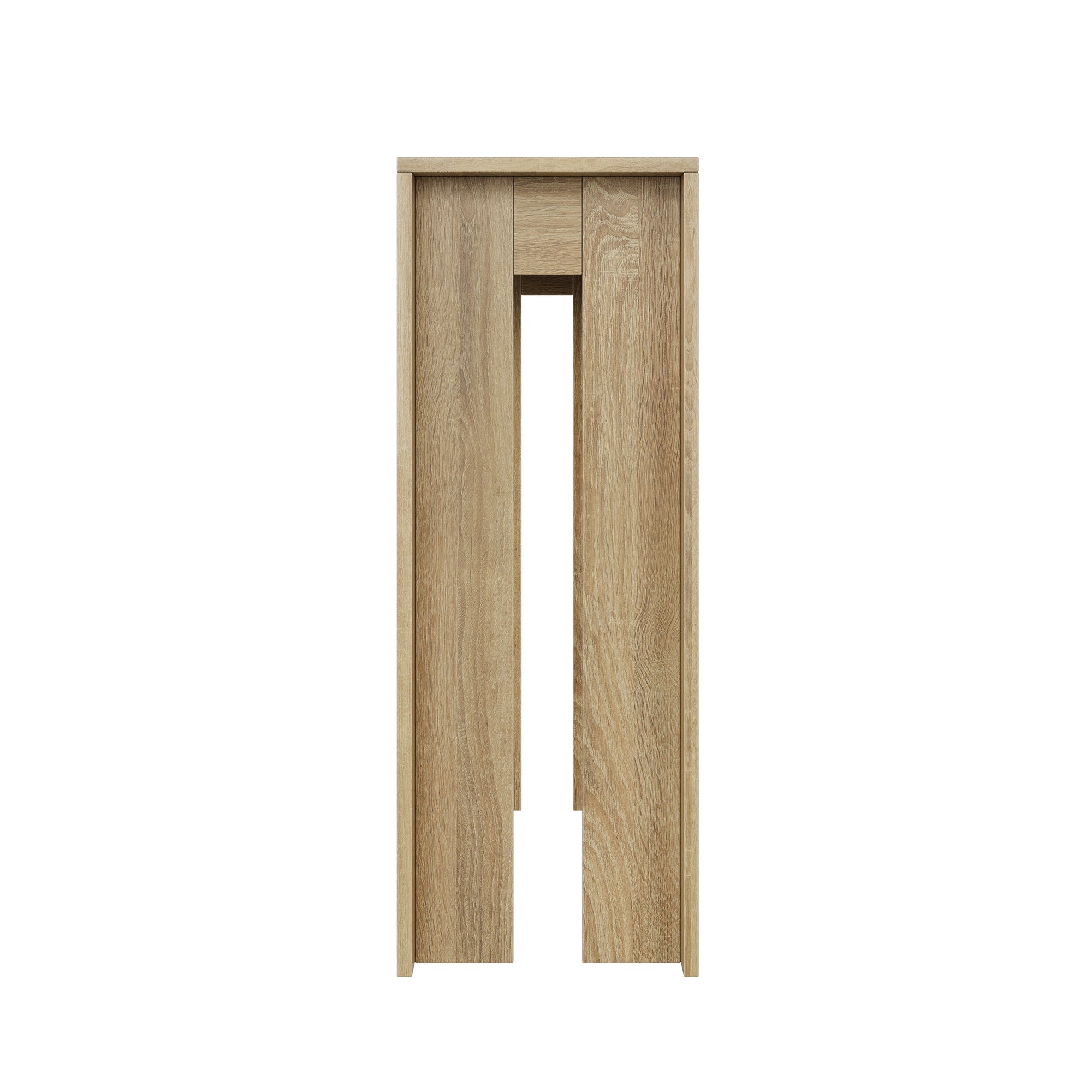 Farmhouse Style Oak-Colored Extra-Long Console Table