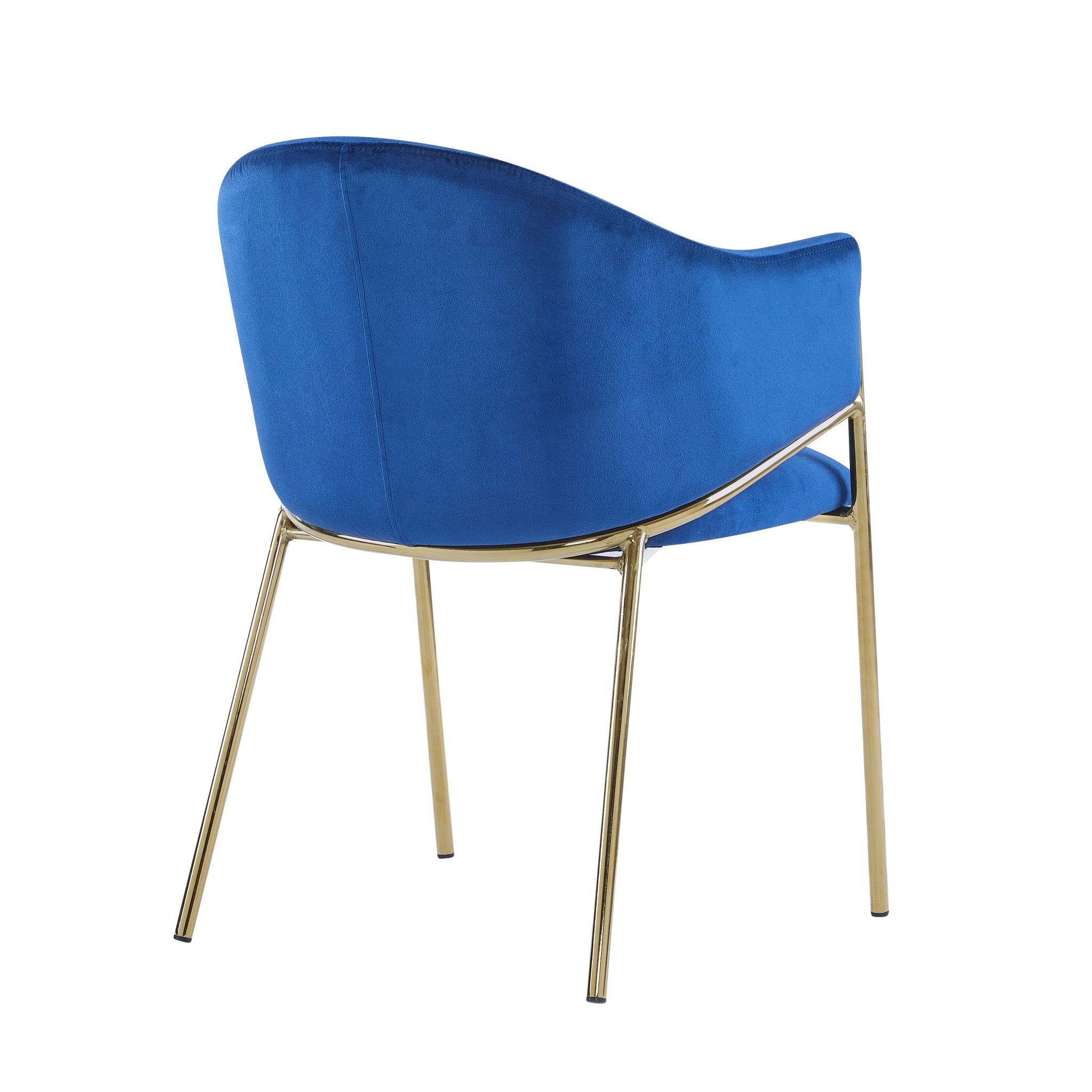 Modern Upholstered Dining Chair With Frame And Plush Velvet