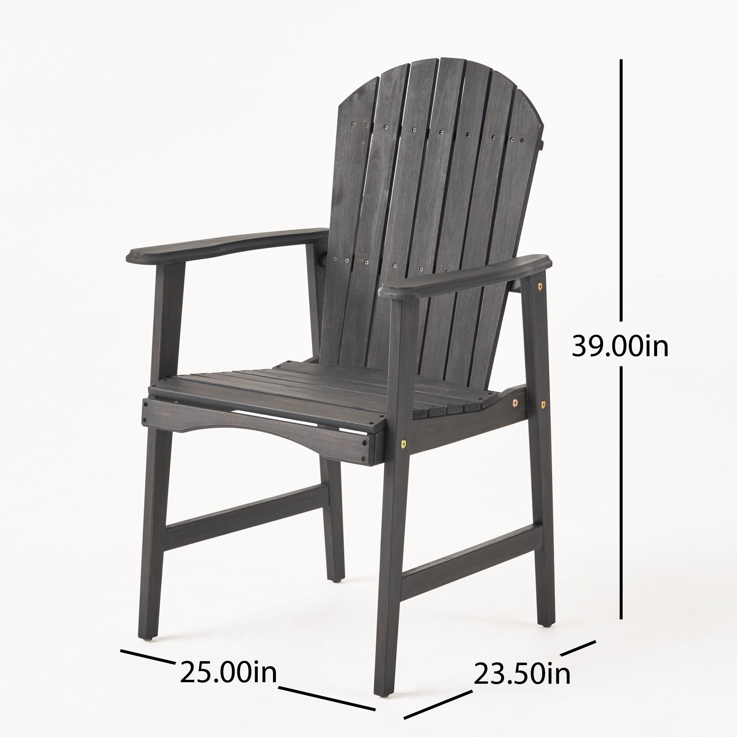 Acacia Adirondack Dining Chairs- Set of 2