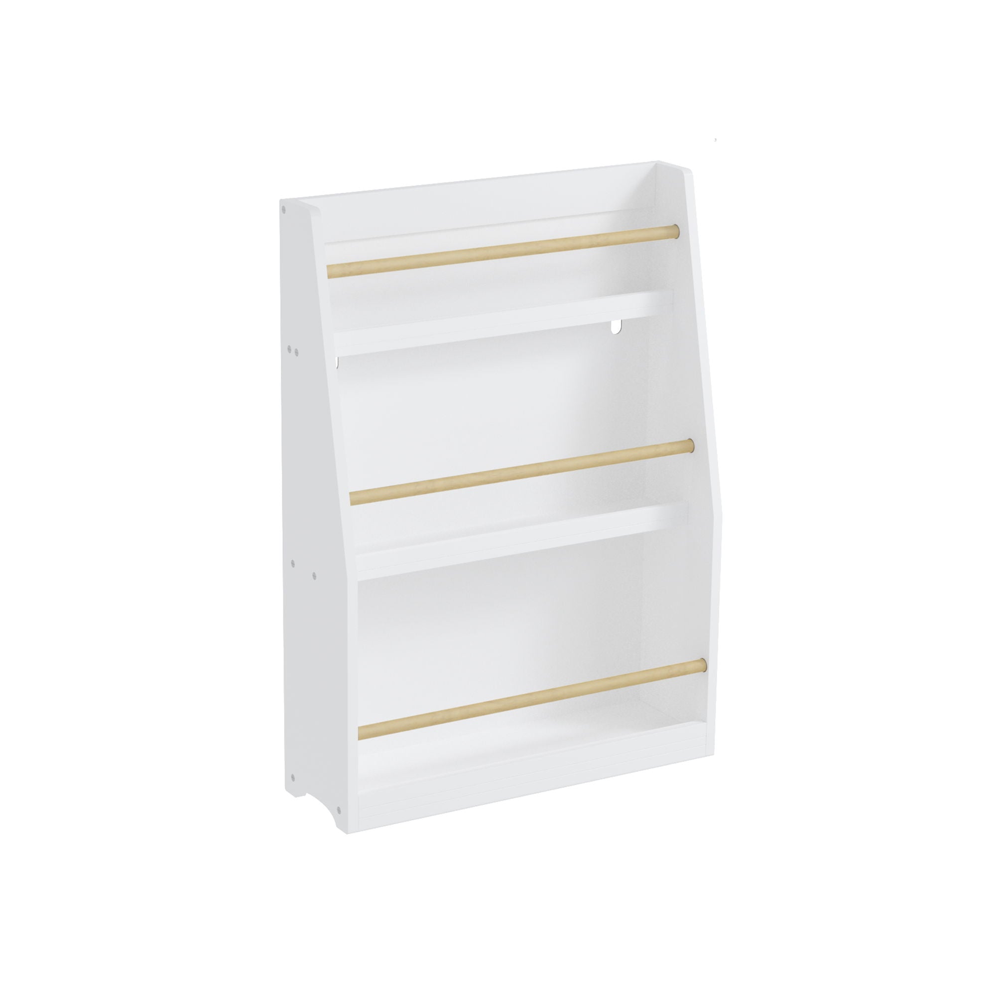 3 Tier Book Shelf, Compact Storage For Bedrooms