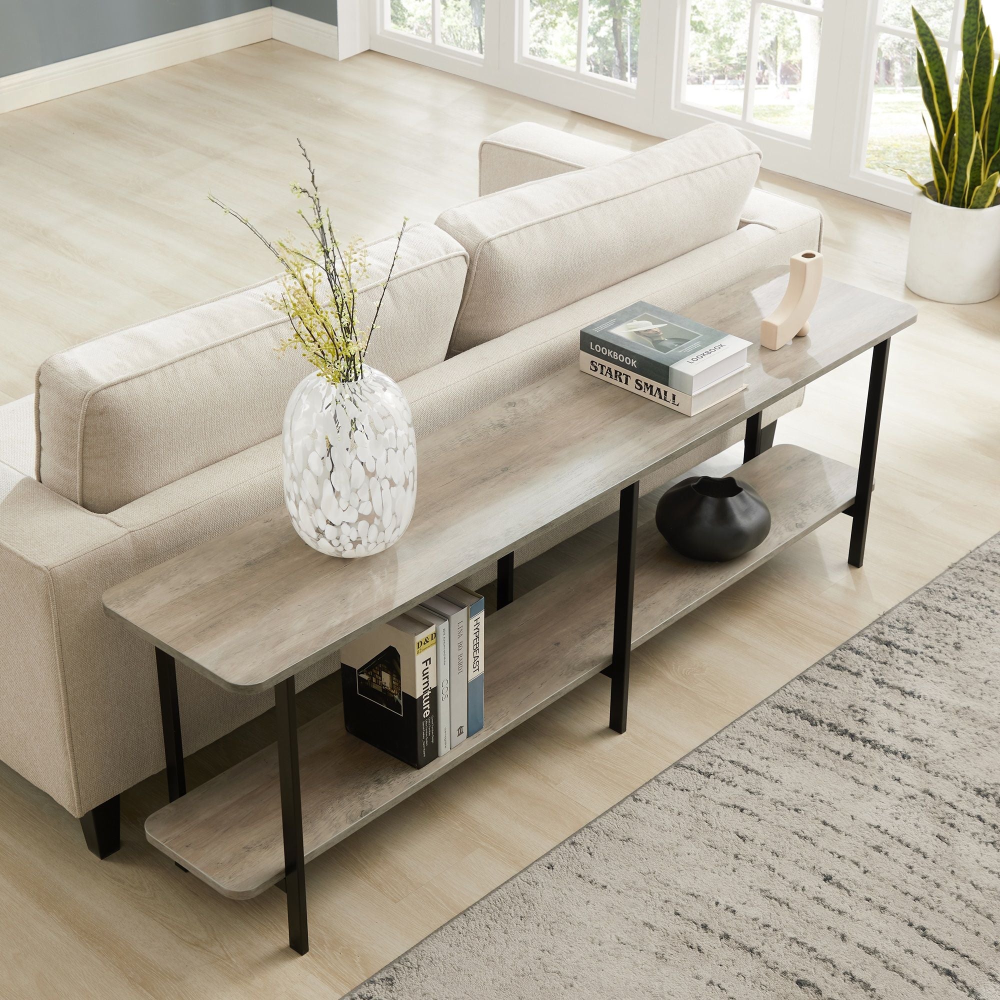 Celine - 2 Shelf Console Table