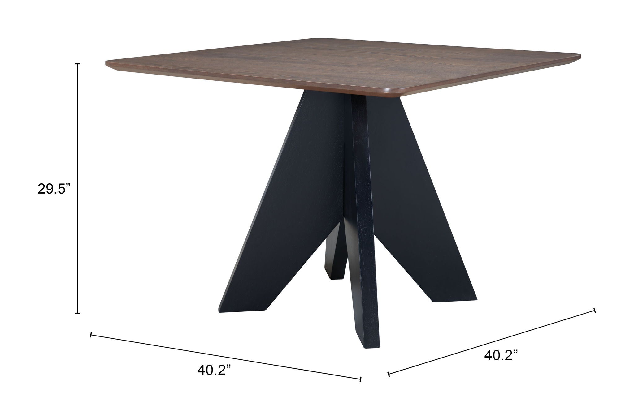 Lisse - Square Dining Table - Espresso