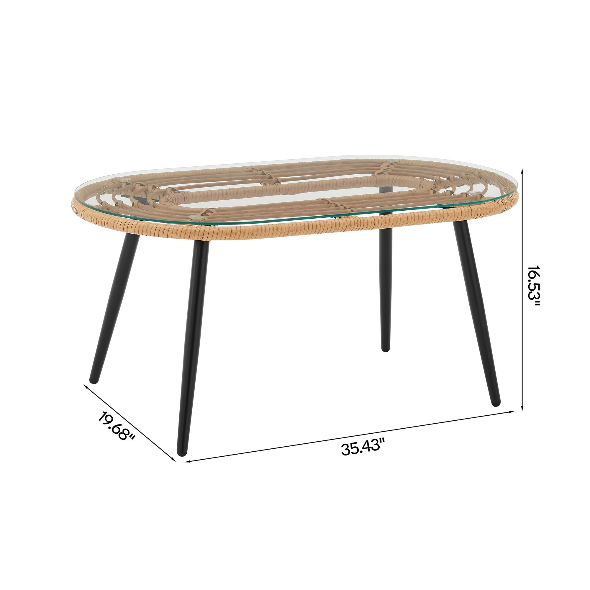 Pine - 4 Piece Outdoor Conversation Set