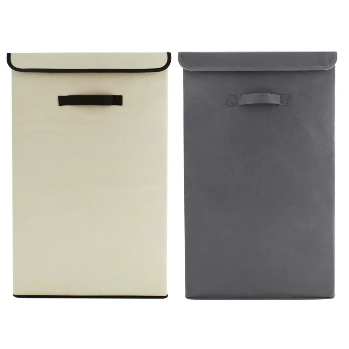2 Pack Large Laundry Basket, Waterproof, Freestanding Laundry Hamper, Collapsible Tall Clothes Hamper with Extended Handles for Clothes Toys in the Dorm and Family
