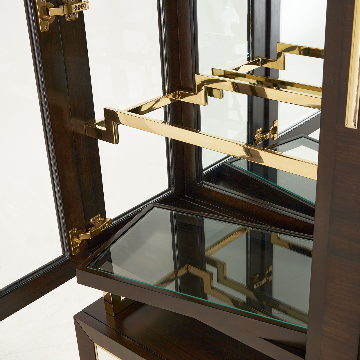 Belmont Place - China Cabinet - Espresso - Best Buy Furniture