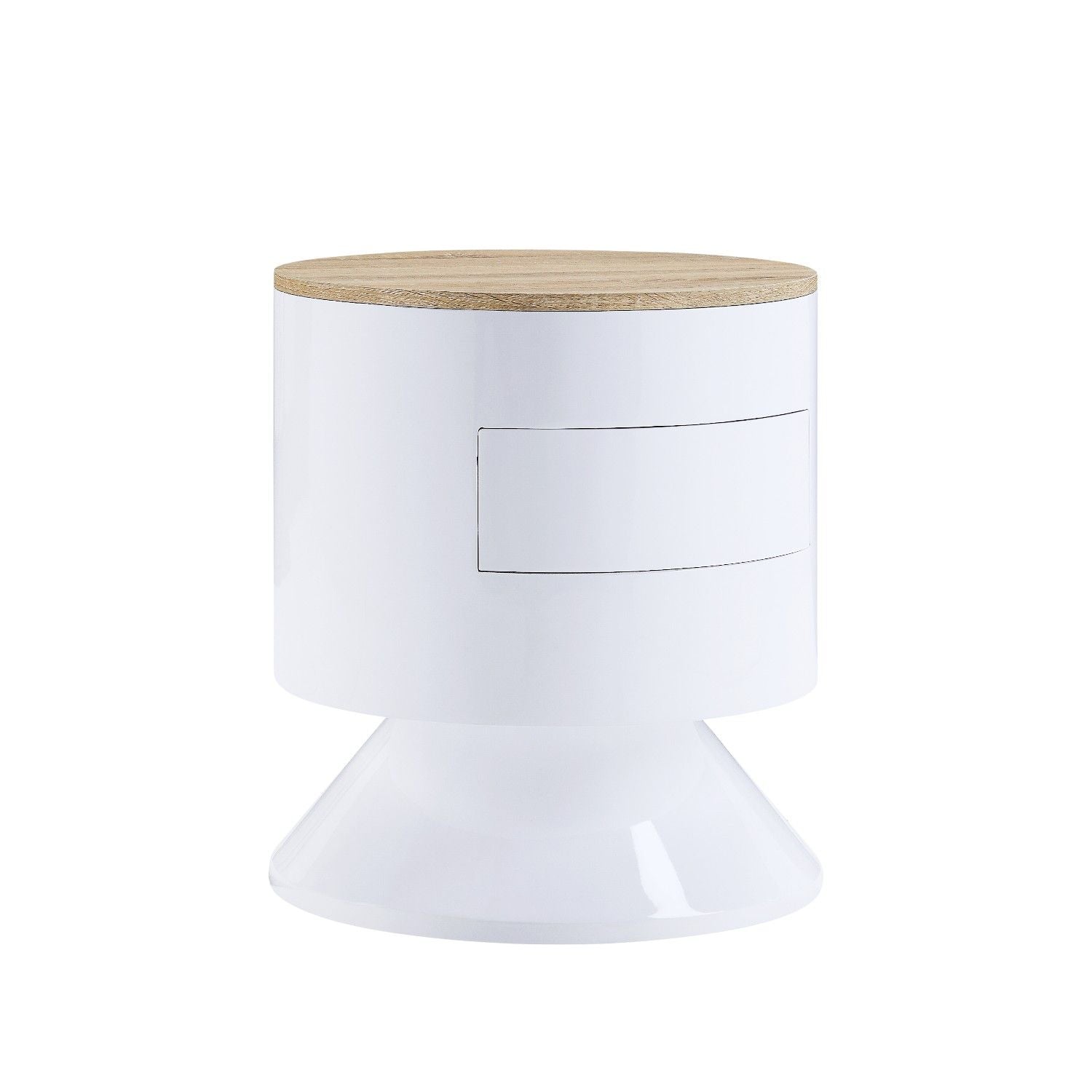 Otith - Accent Table With Display And Utility Function - White