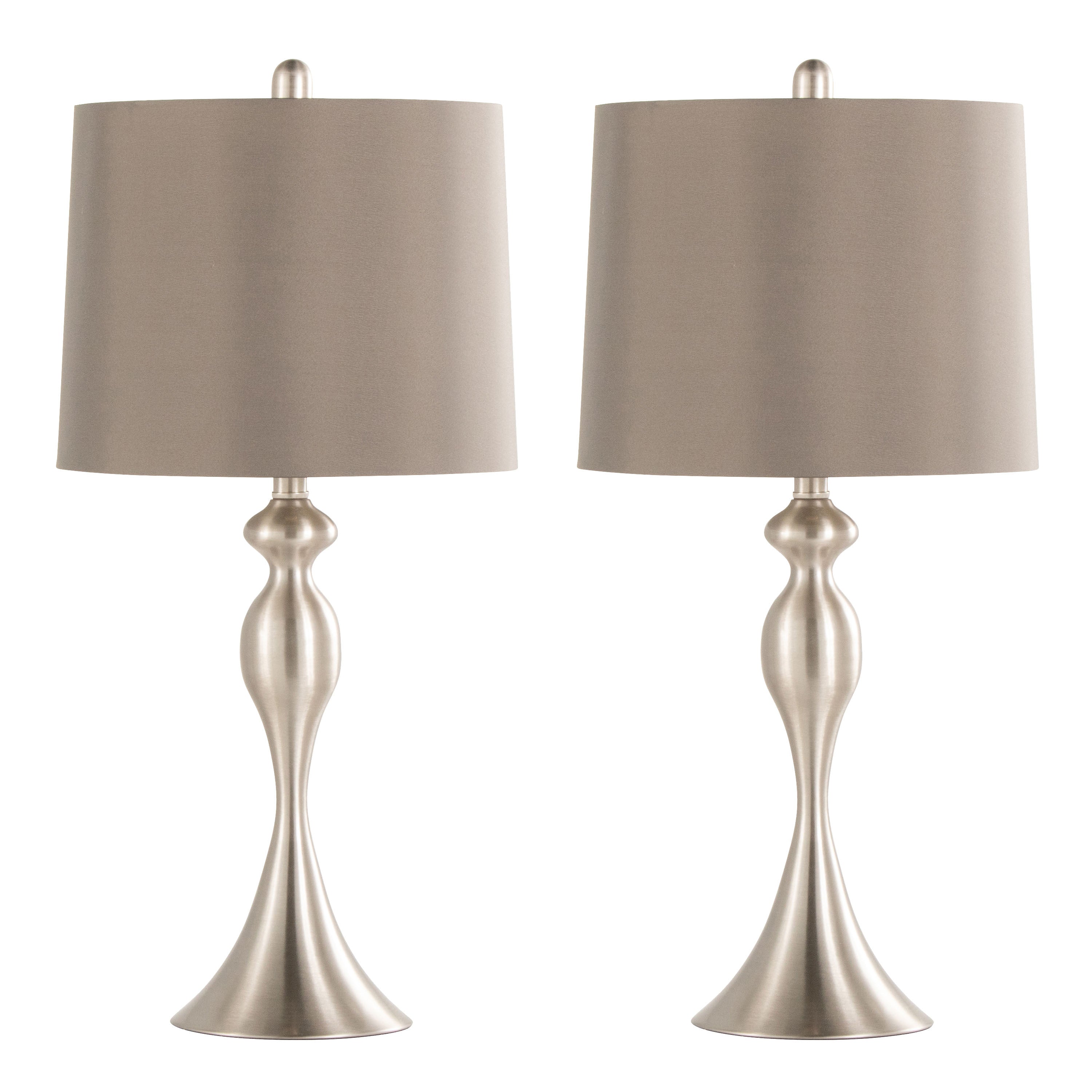 Ashland 27" Contemporary Metal Table Lamp Set of 2