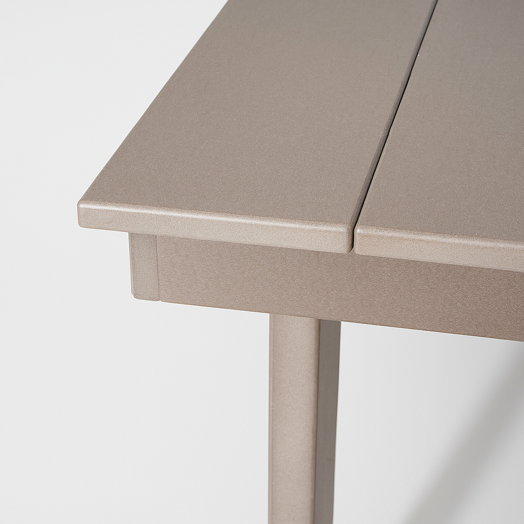 7-Piece HDPE Outdoor Dining Set for 6 – Antique Dark Oak