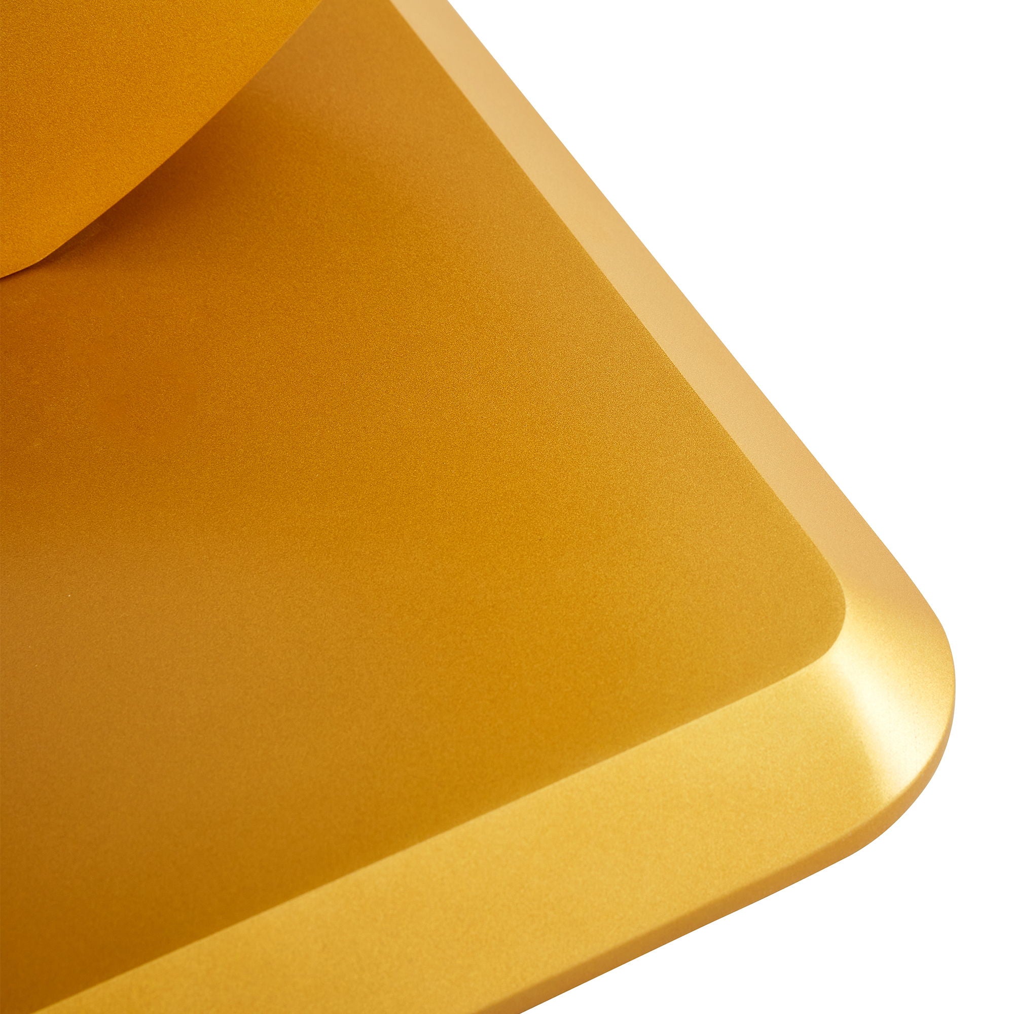 Modern Minimalist Rectangular Dining Table For 6 - 8 People With Brackets And Aureate Base - Gold