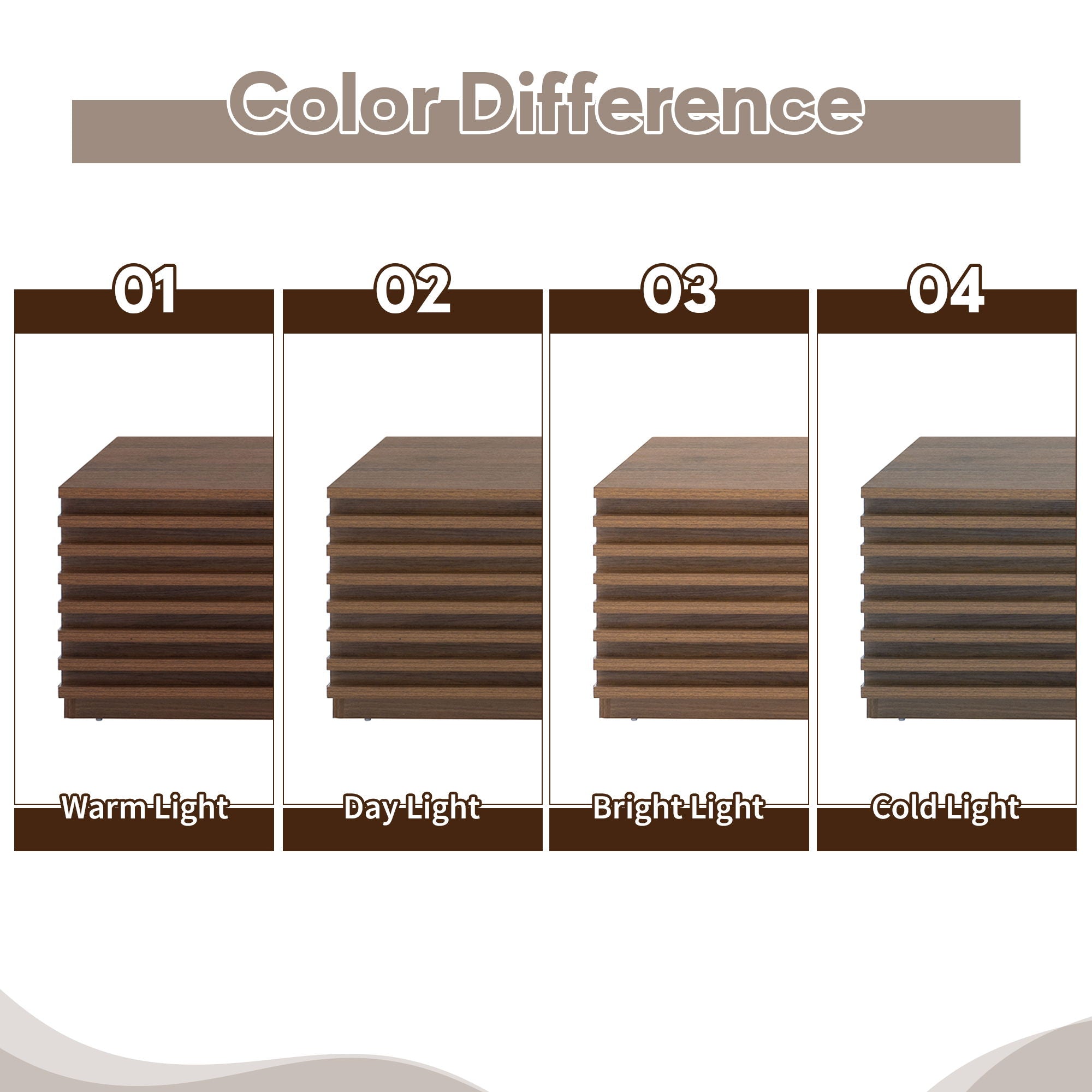 TV Stand For TVs, Entertainment Center With Cable Management And Soft Closing Hinges - Walnut