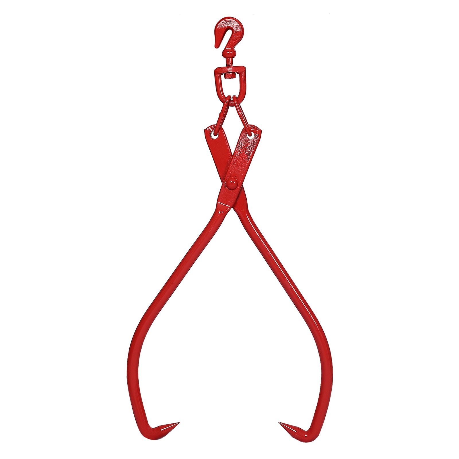 Heavy Duty Log Lifting Tongs Grapple Timber Claw - Red