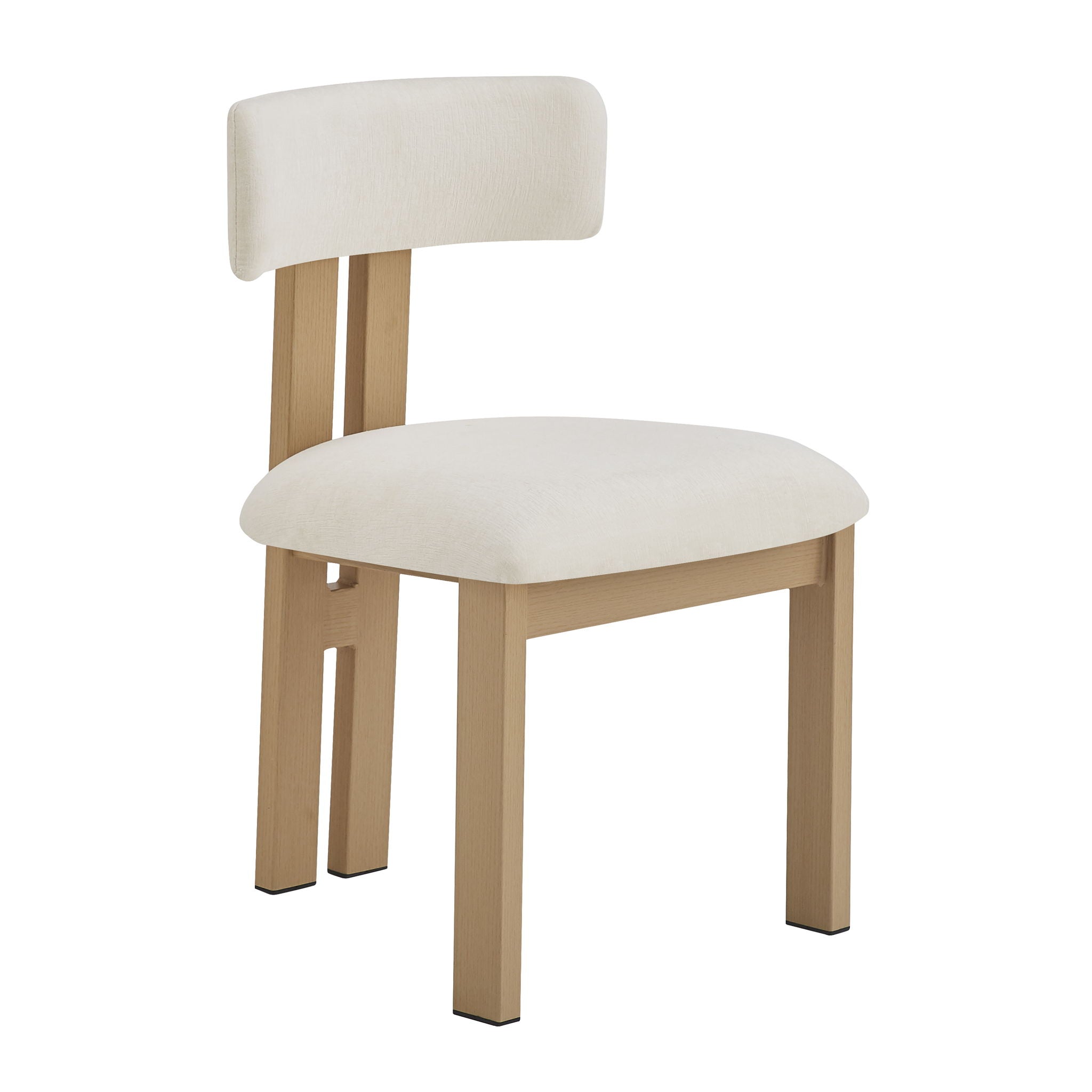 Modern 7 Piece Dining Set With Upholstered Armless Chairs And Dining Table