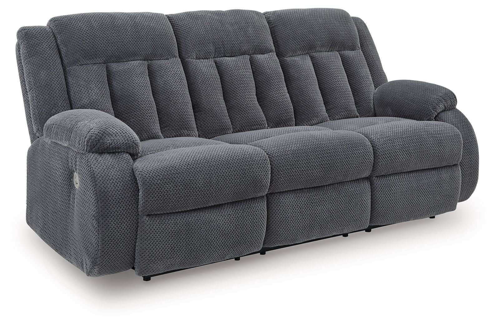 Observation - Steel - Reclining Power Sofa With Drop Down Table