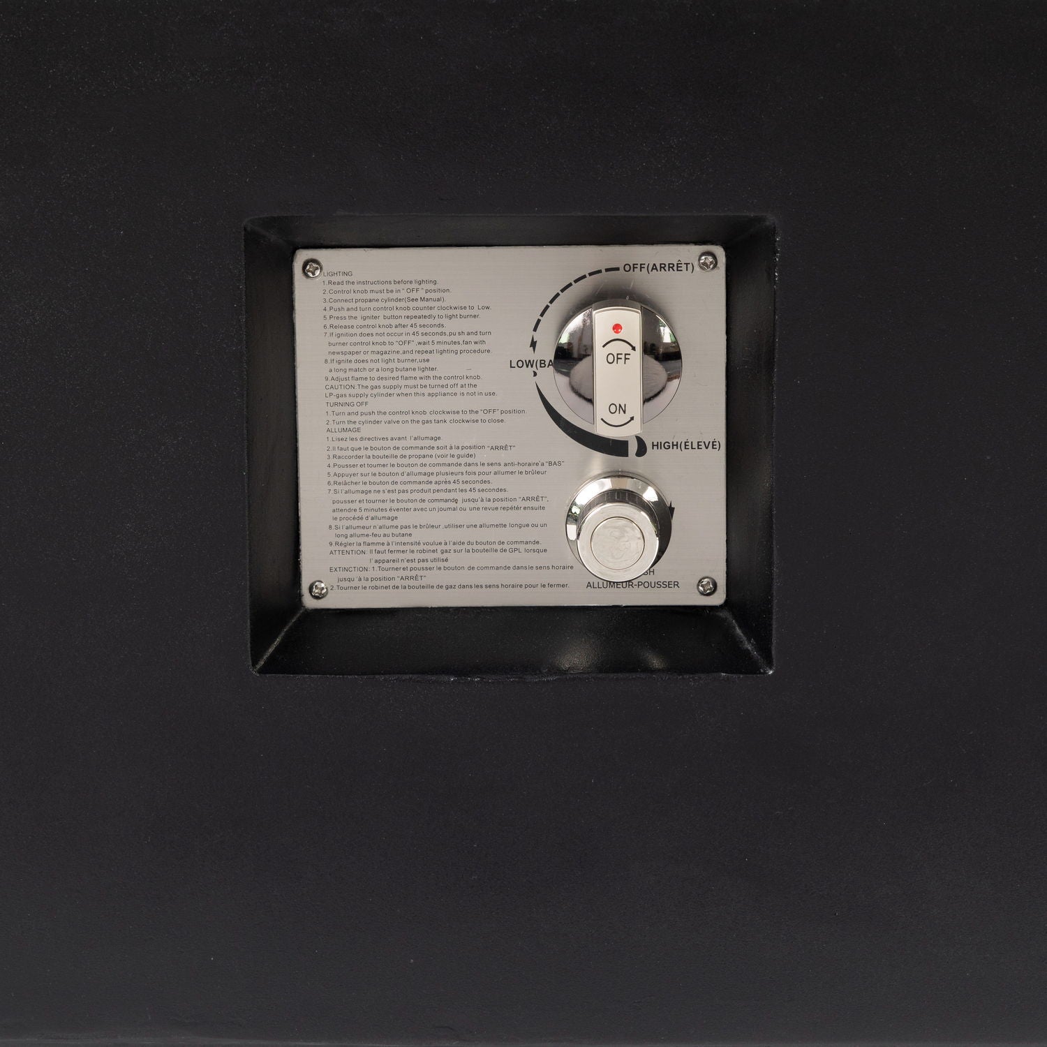 Propane / Natural Gas Fire Pit Table, 50,000 BTU - Charcoal