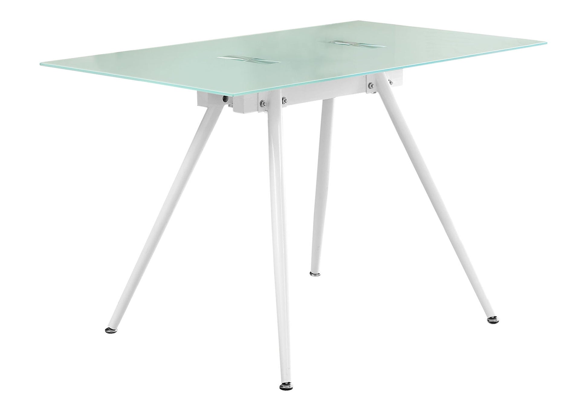 Computer Desk For Home Office, Laptop, Tempered Glass, Contemporary & Modern - White - Best Buy Furniture