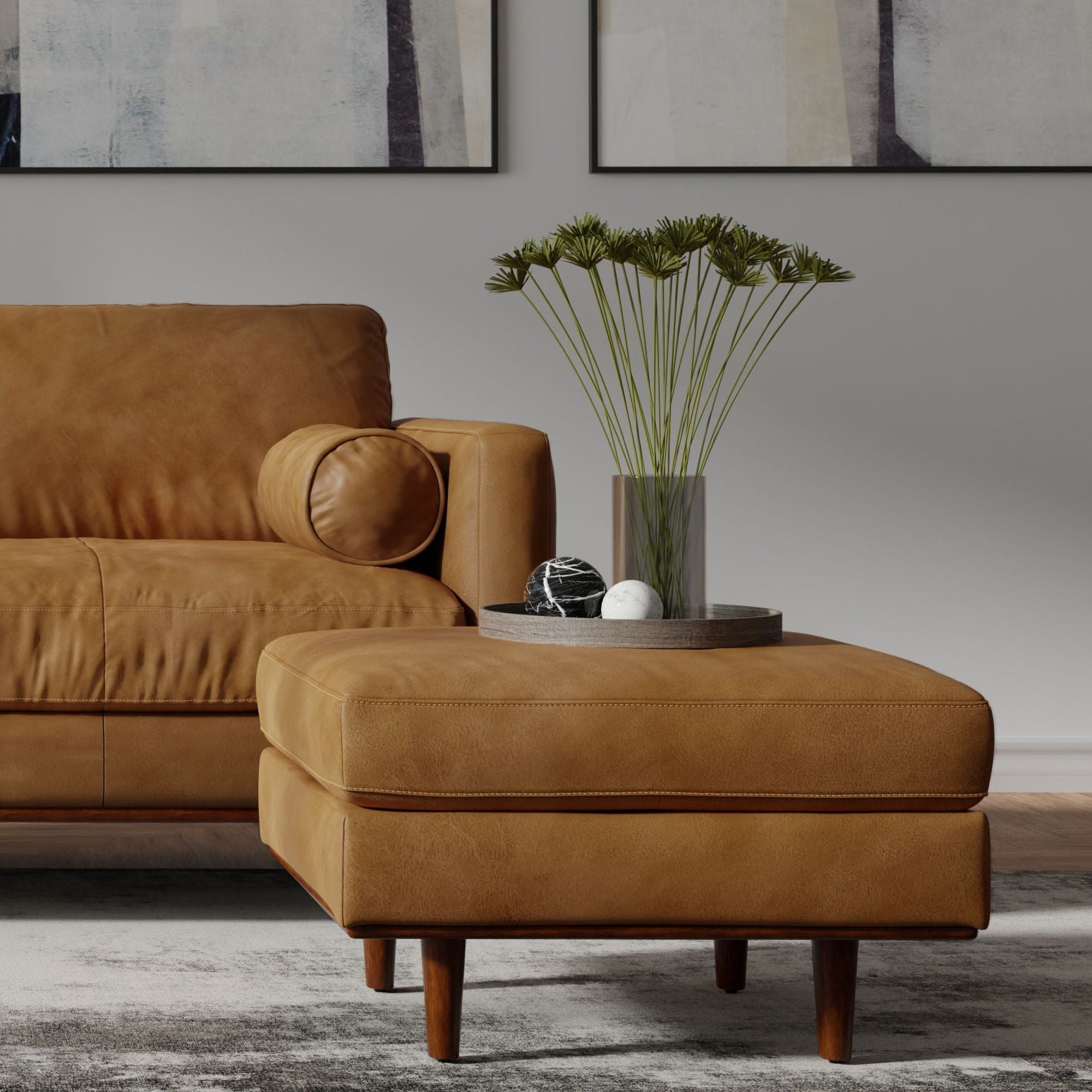 Morrison - Handcrafted Ottoman - Best Buy Furniture