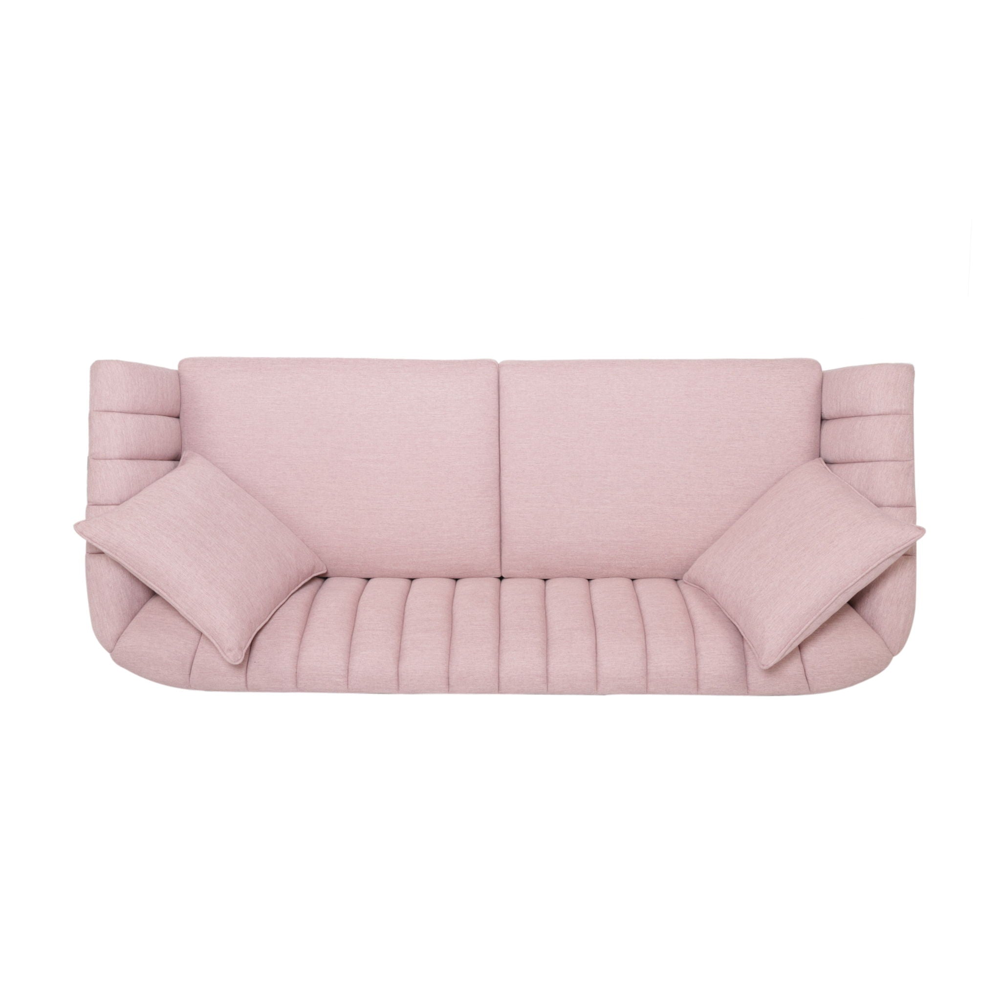 Contemporary 3 Seater Sofa With Plush Accents
