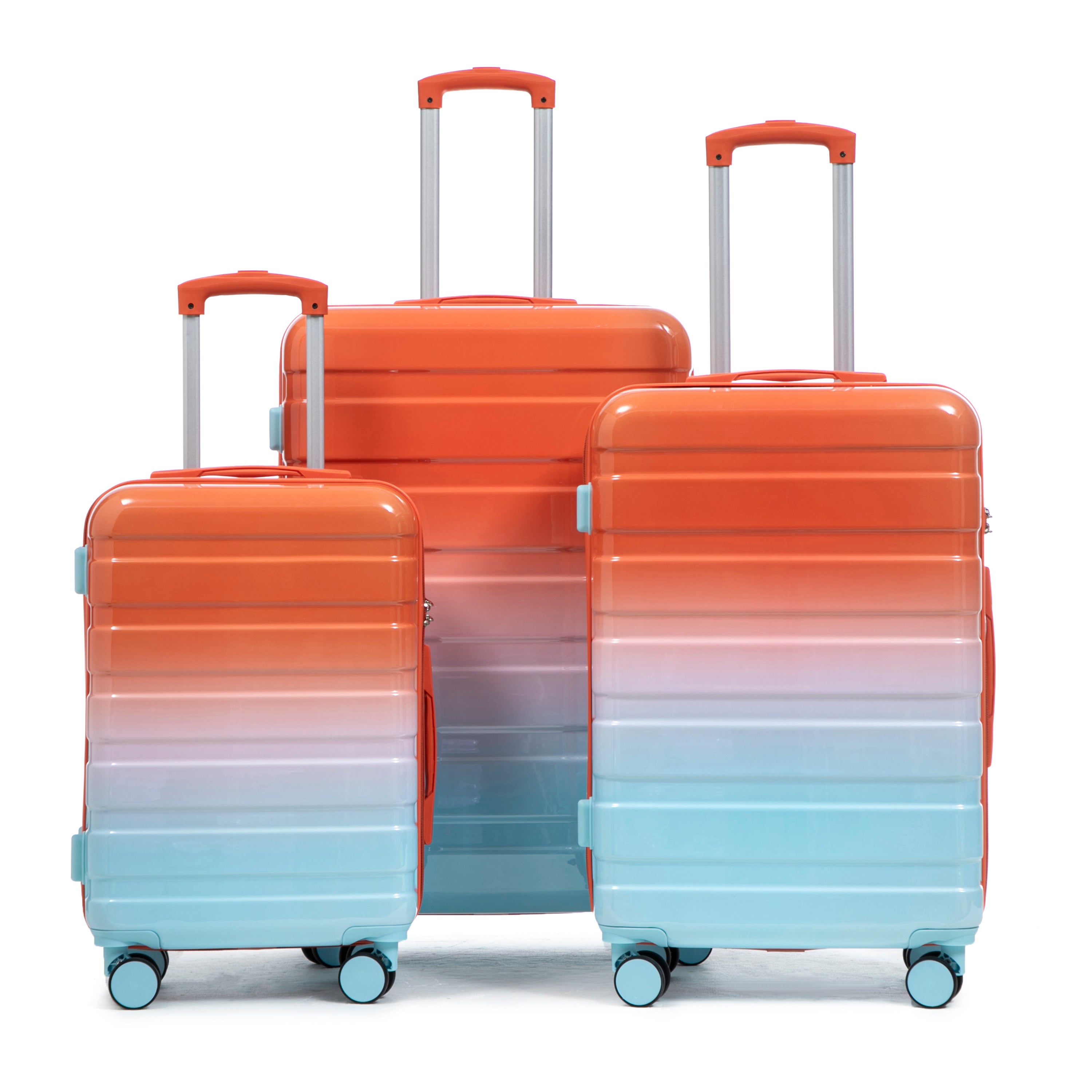 3-Piece Spinner Wheel Luggage Set with Gradient Color