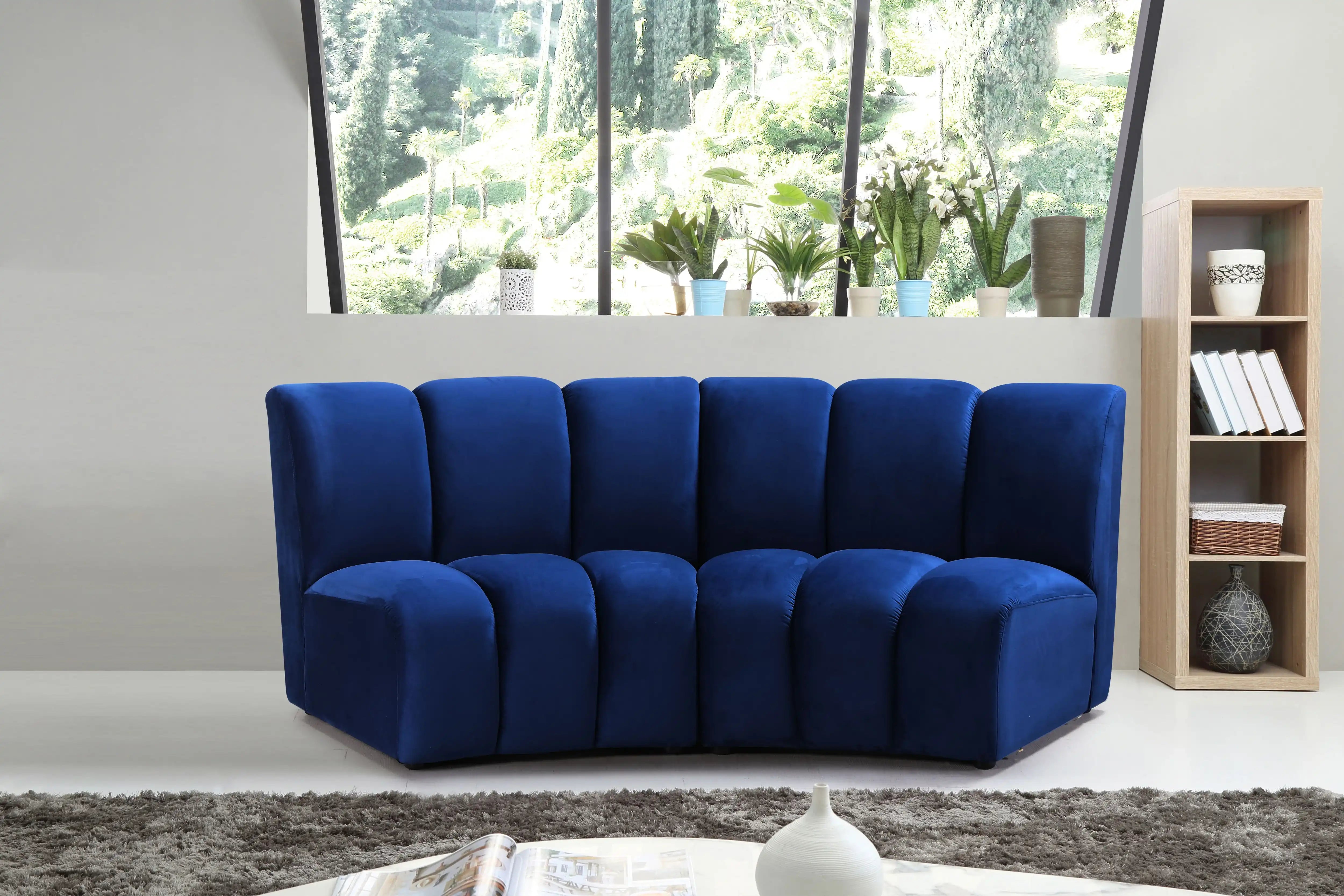 Infinity - 2 Piece Velvet Modular Sectional