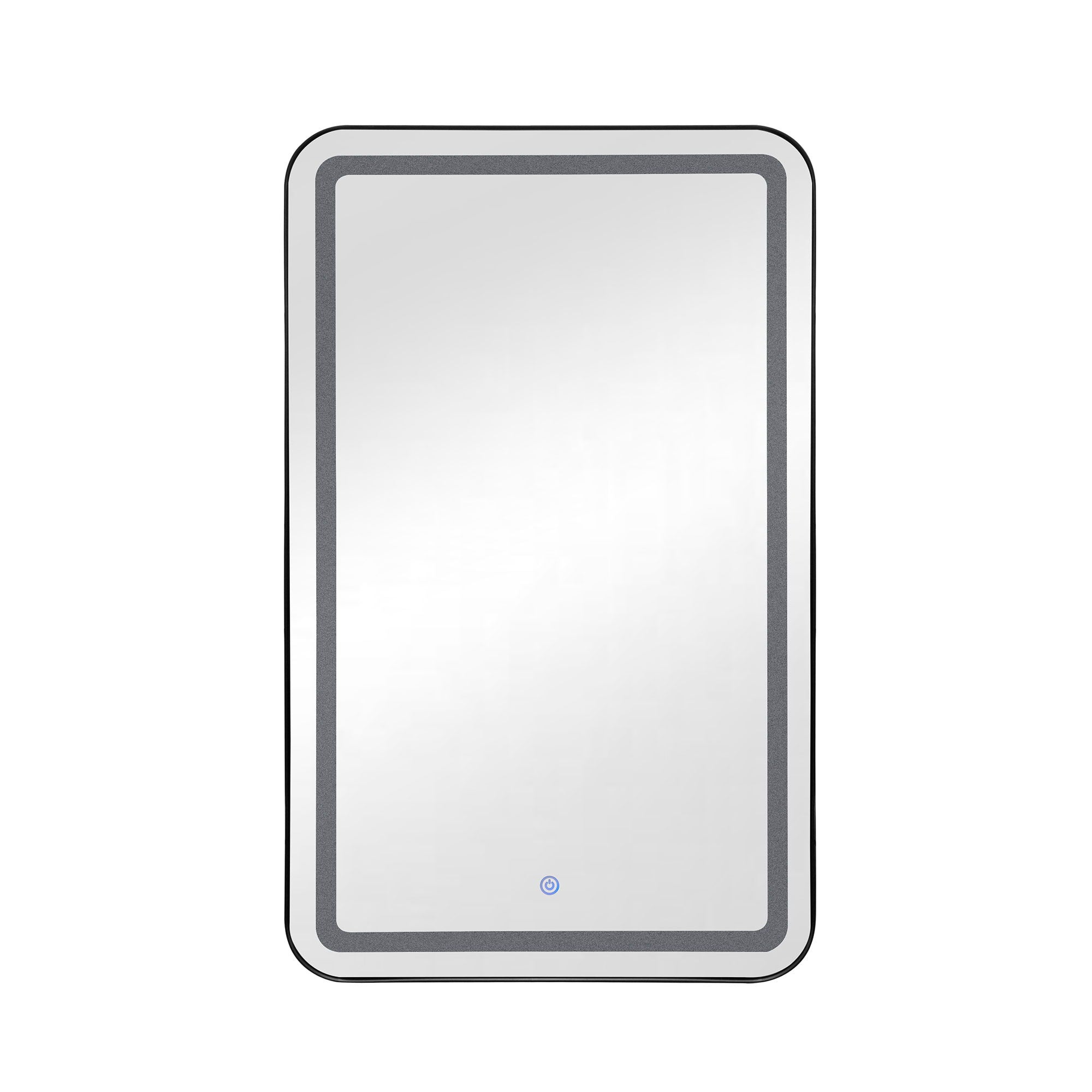 Rectangle Medicine Cabinet Mirror Bathroom Mirror With Storage Wall Mounted Medicine Mirror Cabinet With LED - Black