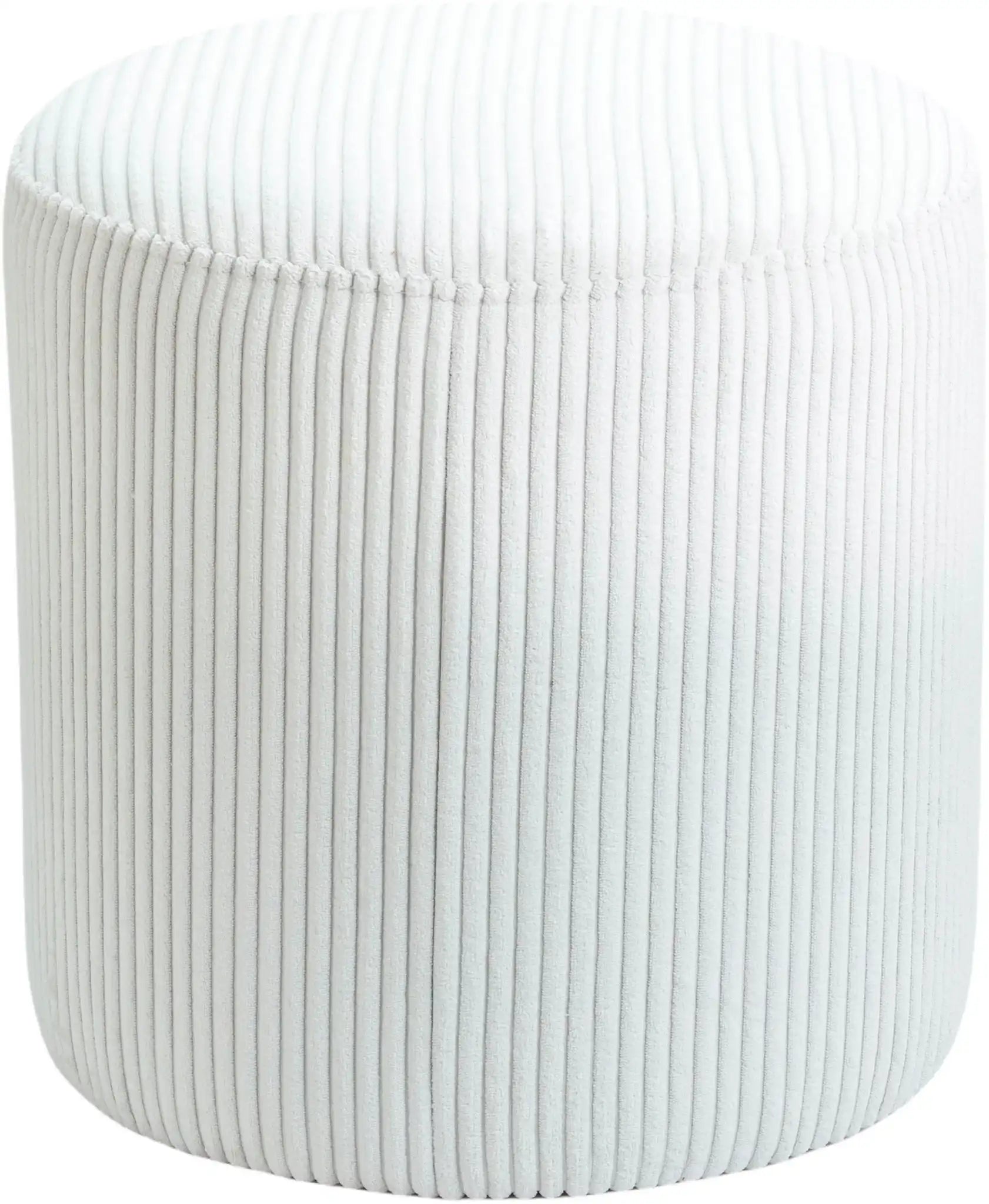 Roy - Round Microsuede Ottoman / Stool