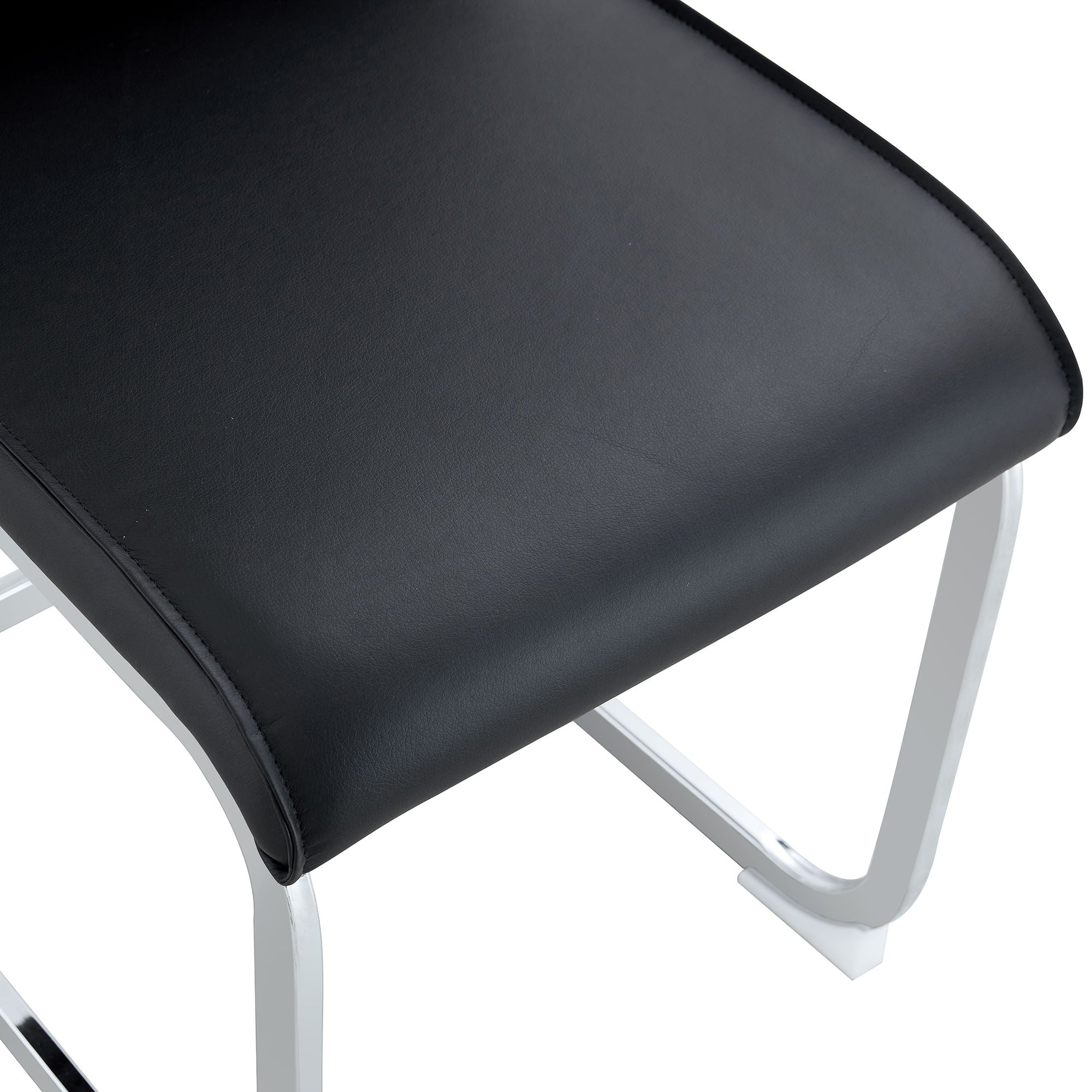 Luxury Simple Arch High Resilience Dining Chair With Arched Leg