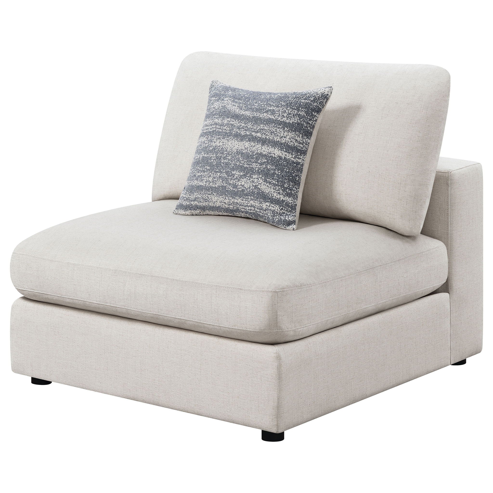 Duncan- Armless Chair With Removable Cushions