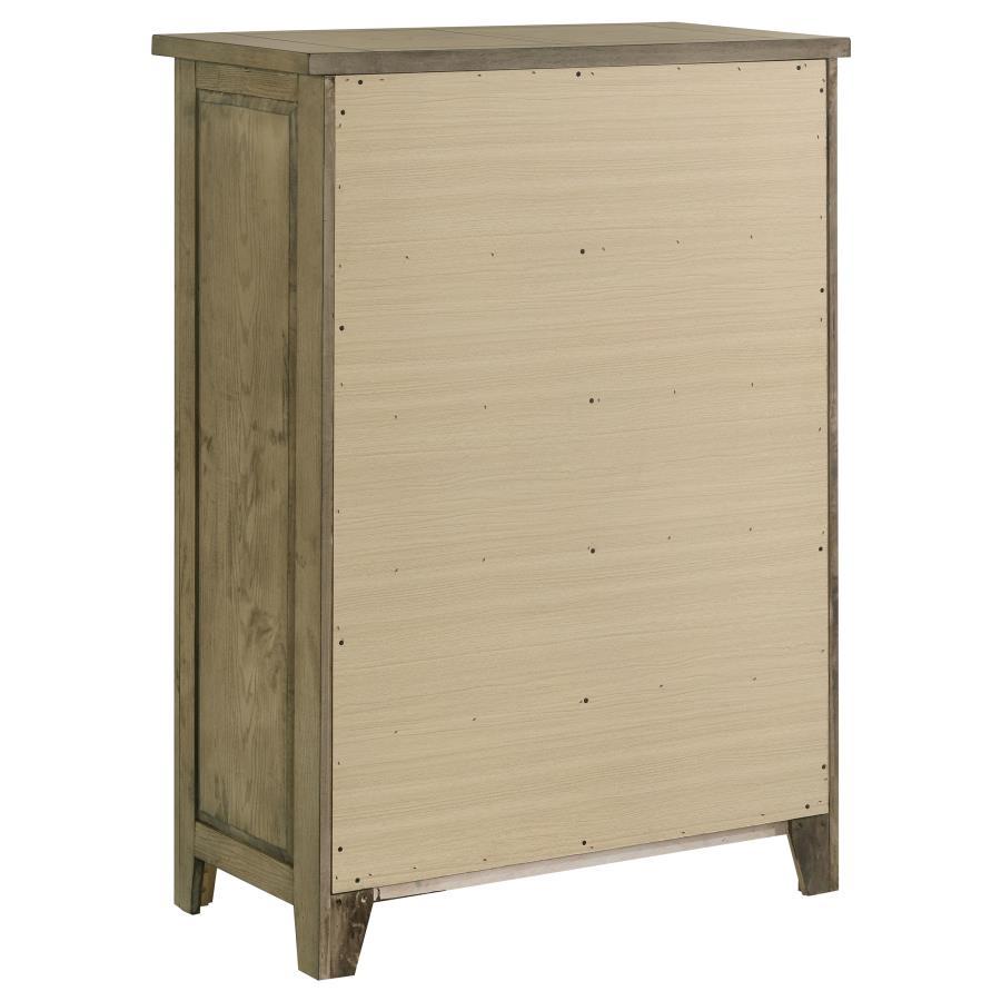 Hazlewood - 5-Drawer Bedroom Chest Of Drawers - Vineyard Oak