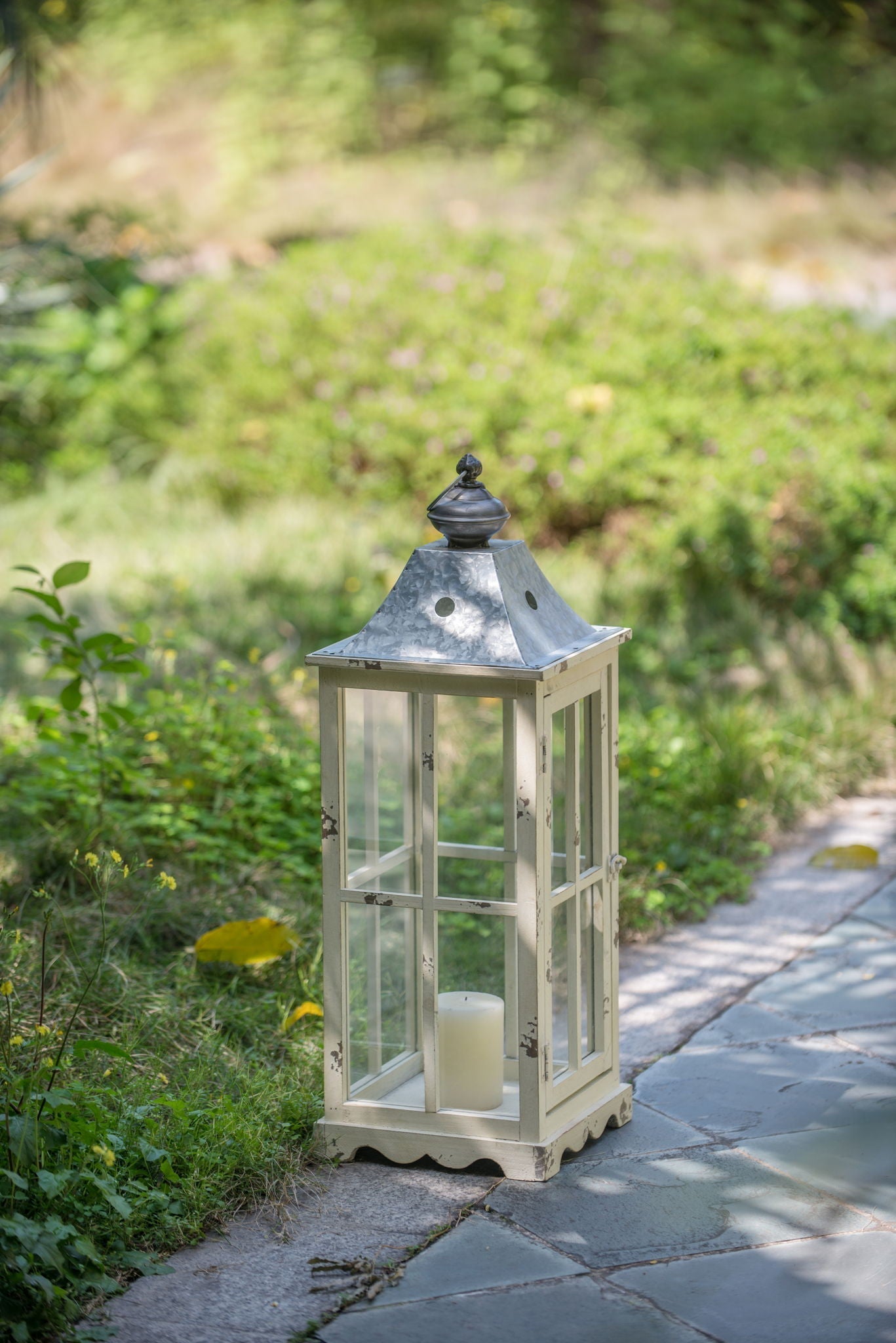 Wooden Candle Lantern Decorative Hurricane Lantern Holder