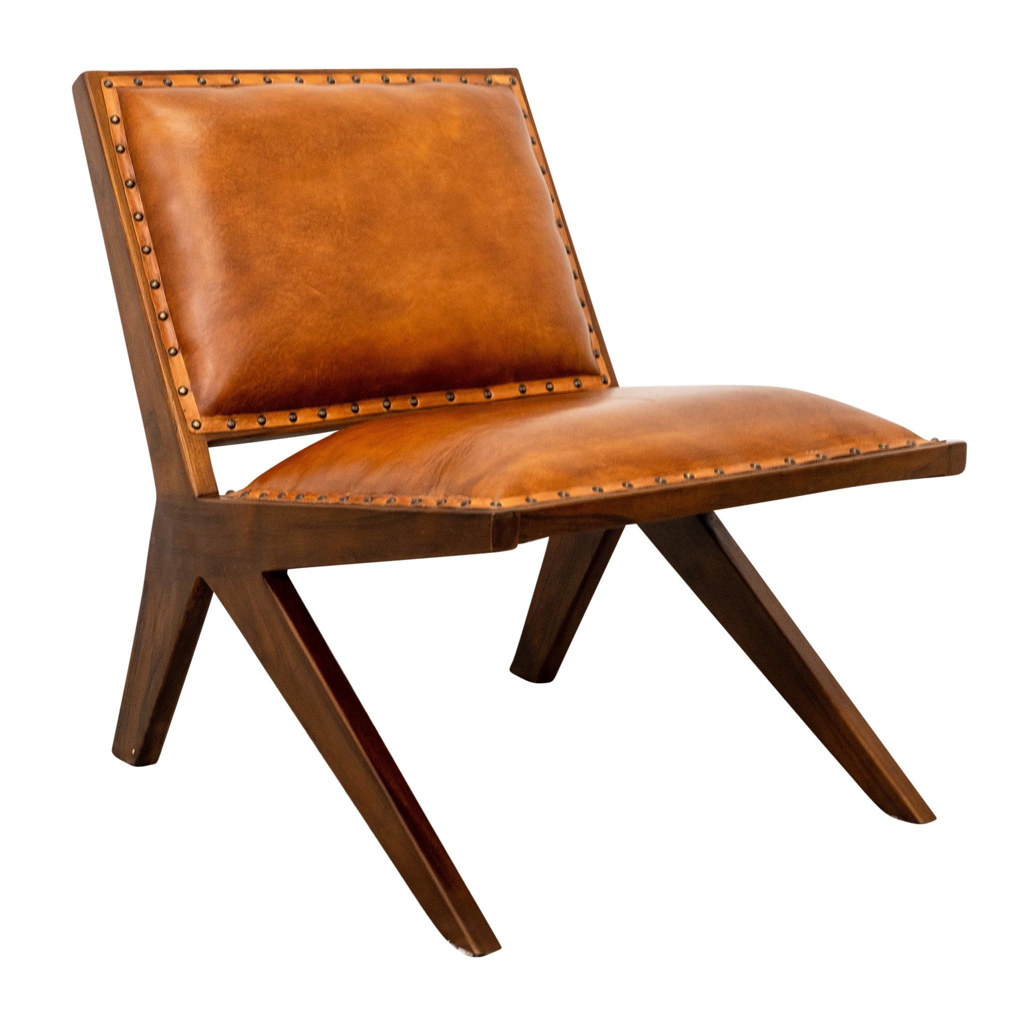 Colin - Lounge Chair - Brown / Tan