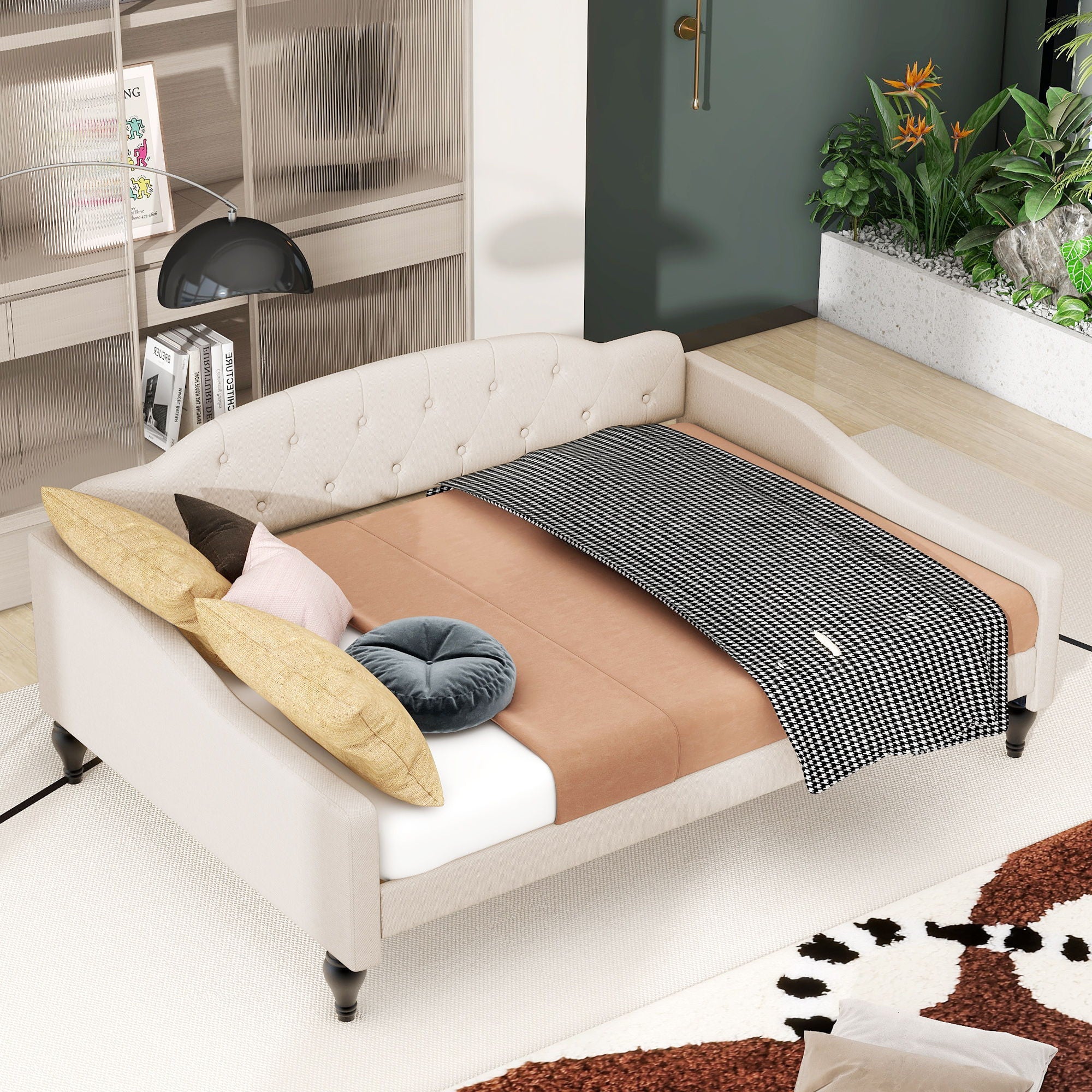 Upholstered Tufted Daybed