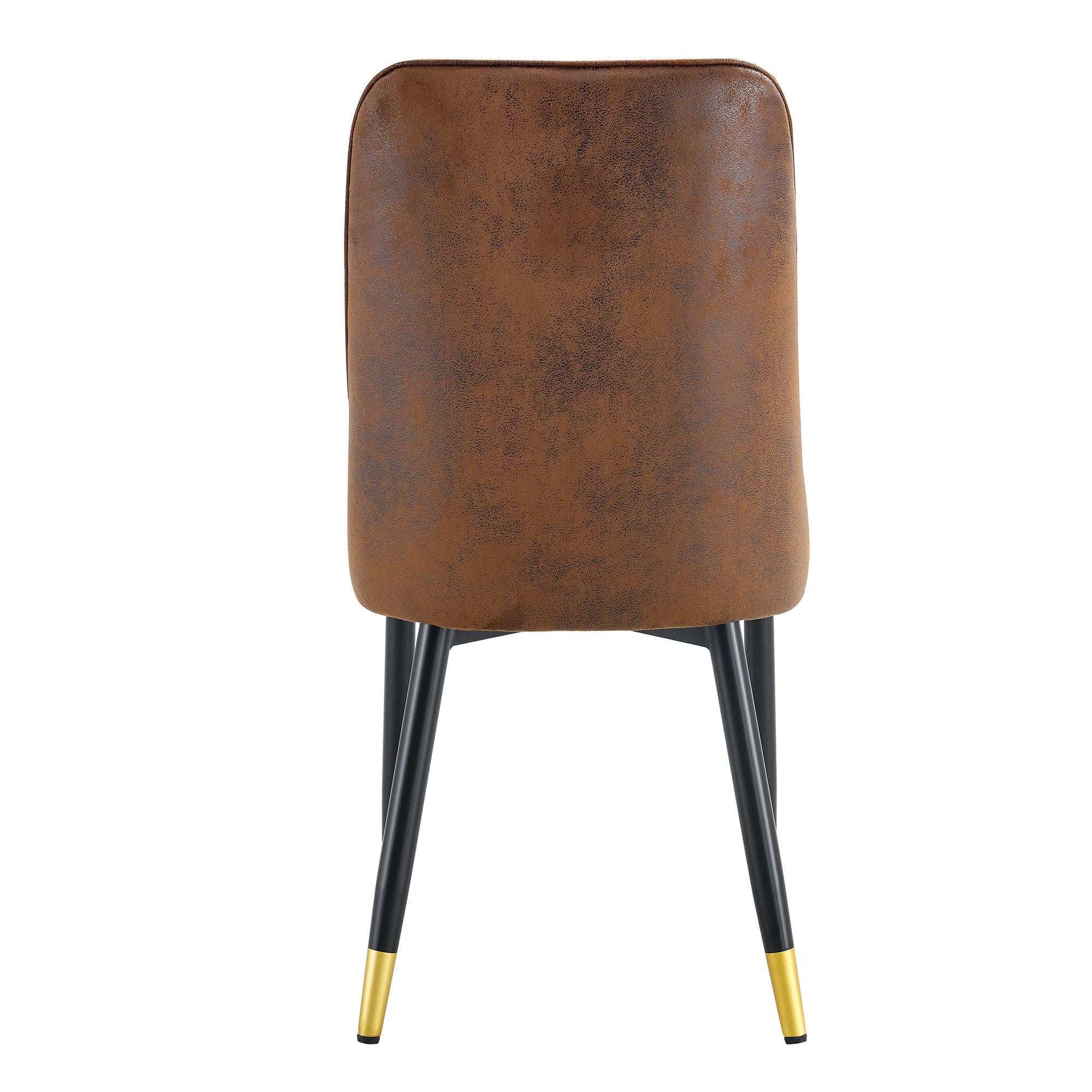 Modern Dining Chairs With Sleek Backrest And Metal Legs