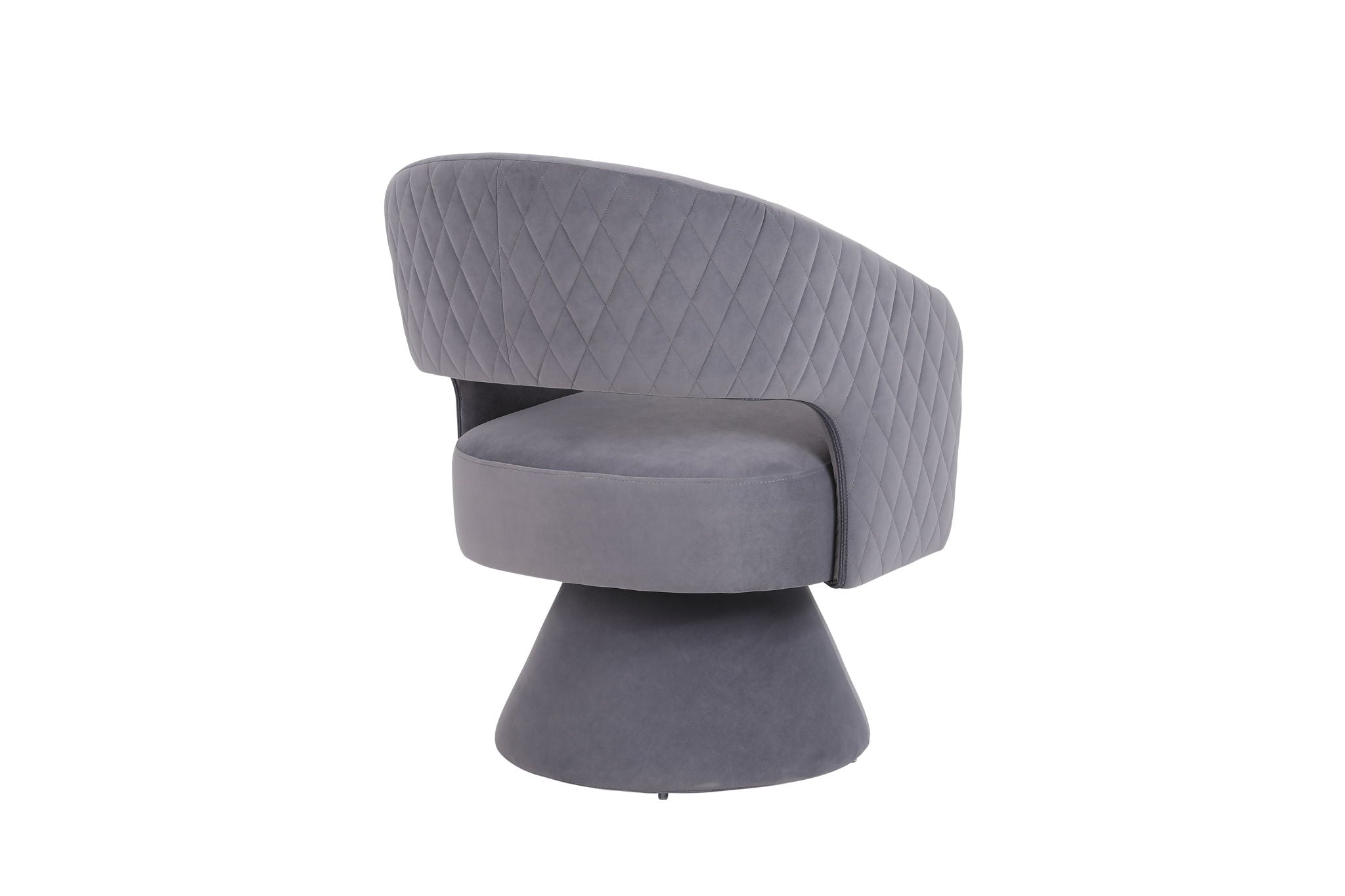 Round Barrel Swivel Accent Chair Armchair For Living Room